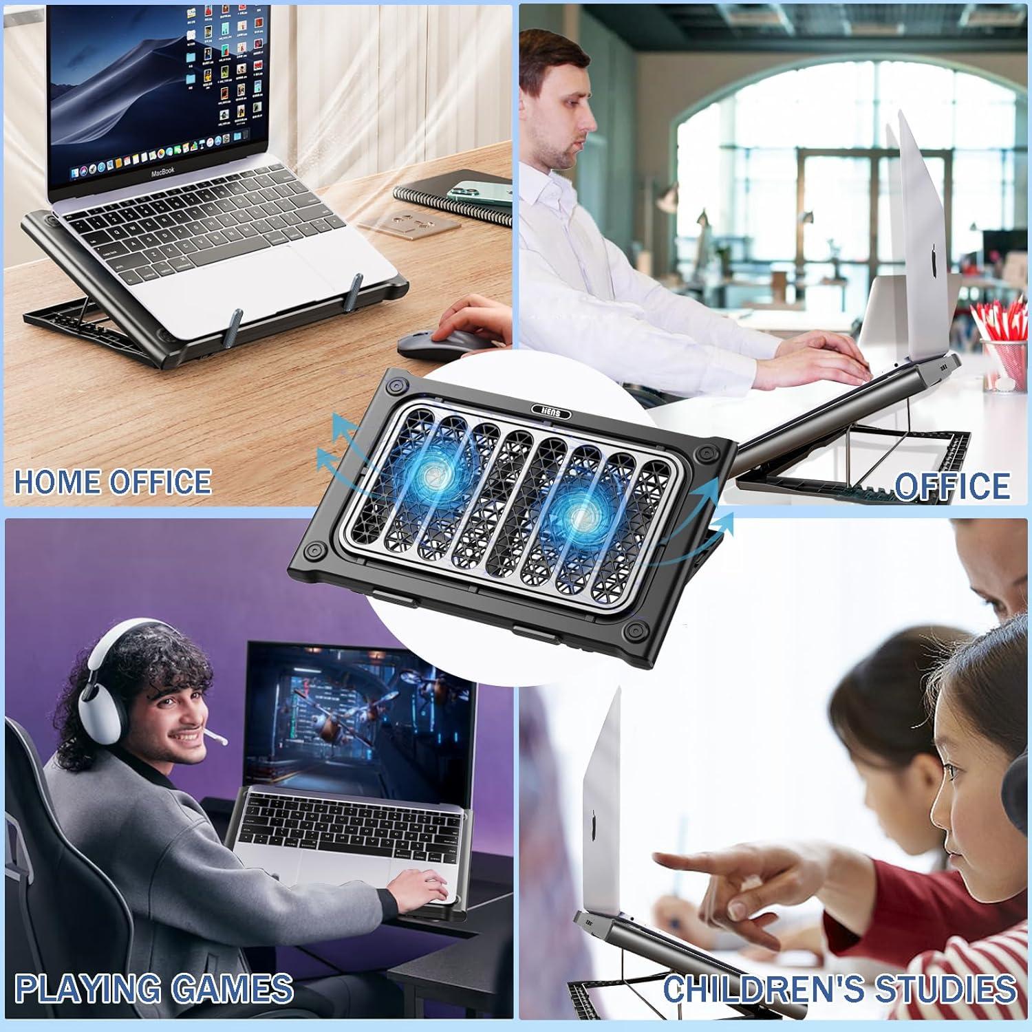 Base de Enfriamiento para Laptop LIENS 12-15.6 Pulgadas 2 Ventiladores