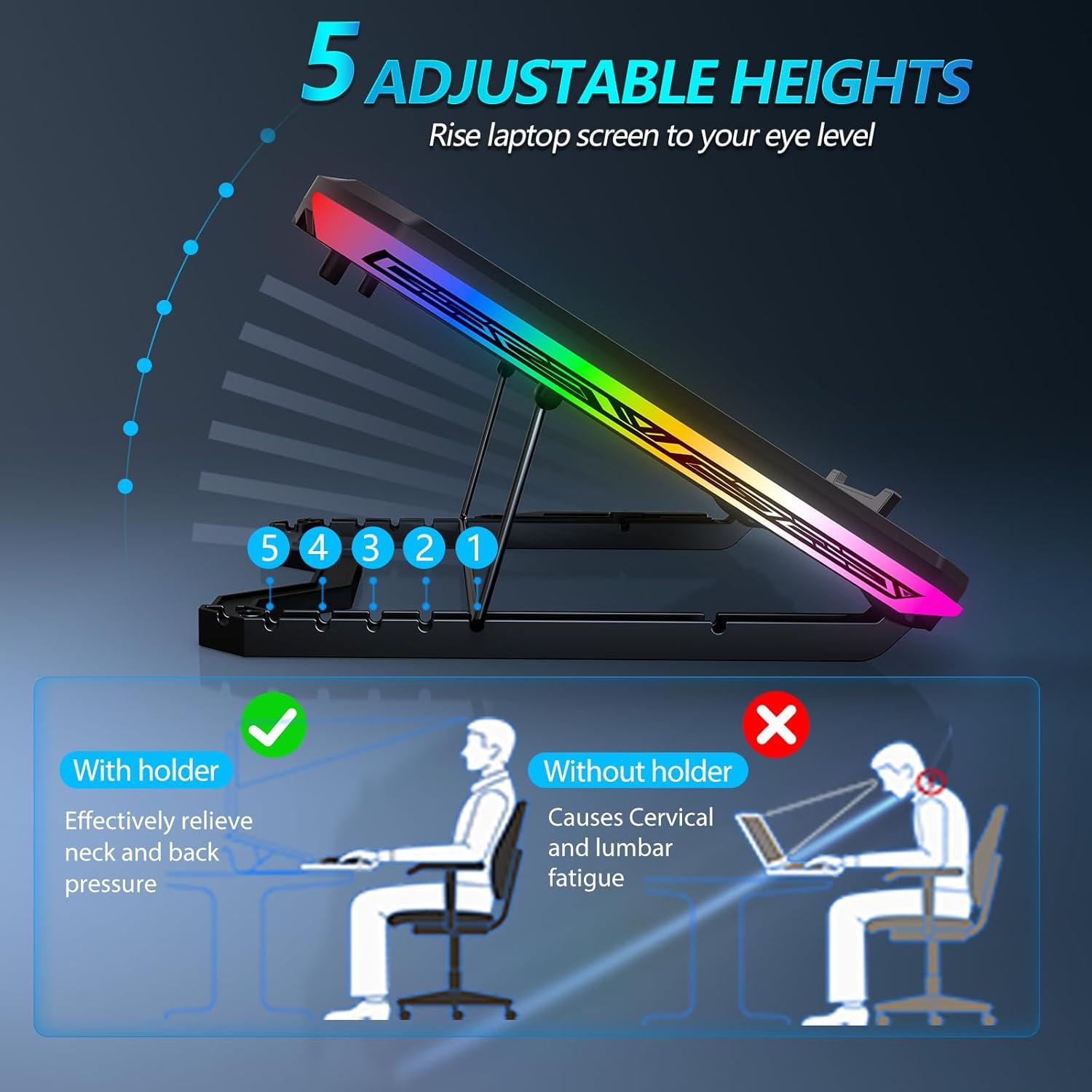Base de Enfriamiento para Laptop AIMIUZI F9-7 9 Ventiladores