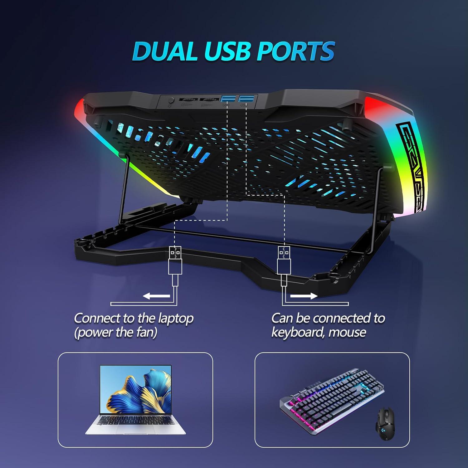 Base de Enfriamiento para Laptop AIMIUZI F9-7 9 Ventiladores