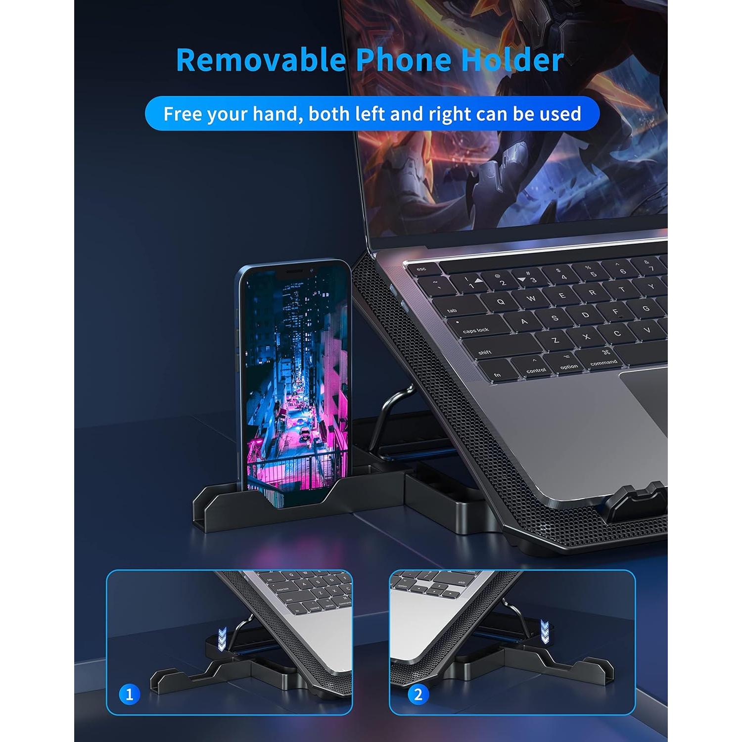 Base de Enfriamiento AICHESON para Laptop 12-15.6" Azul