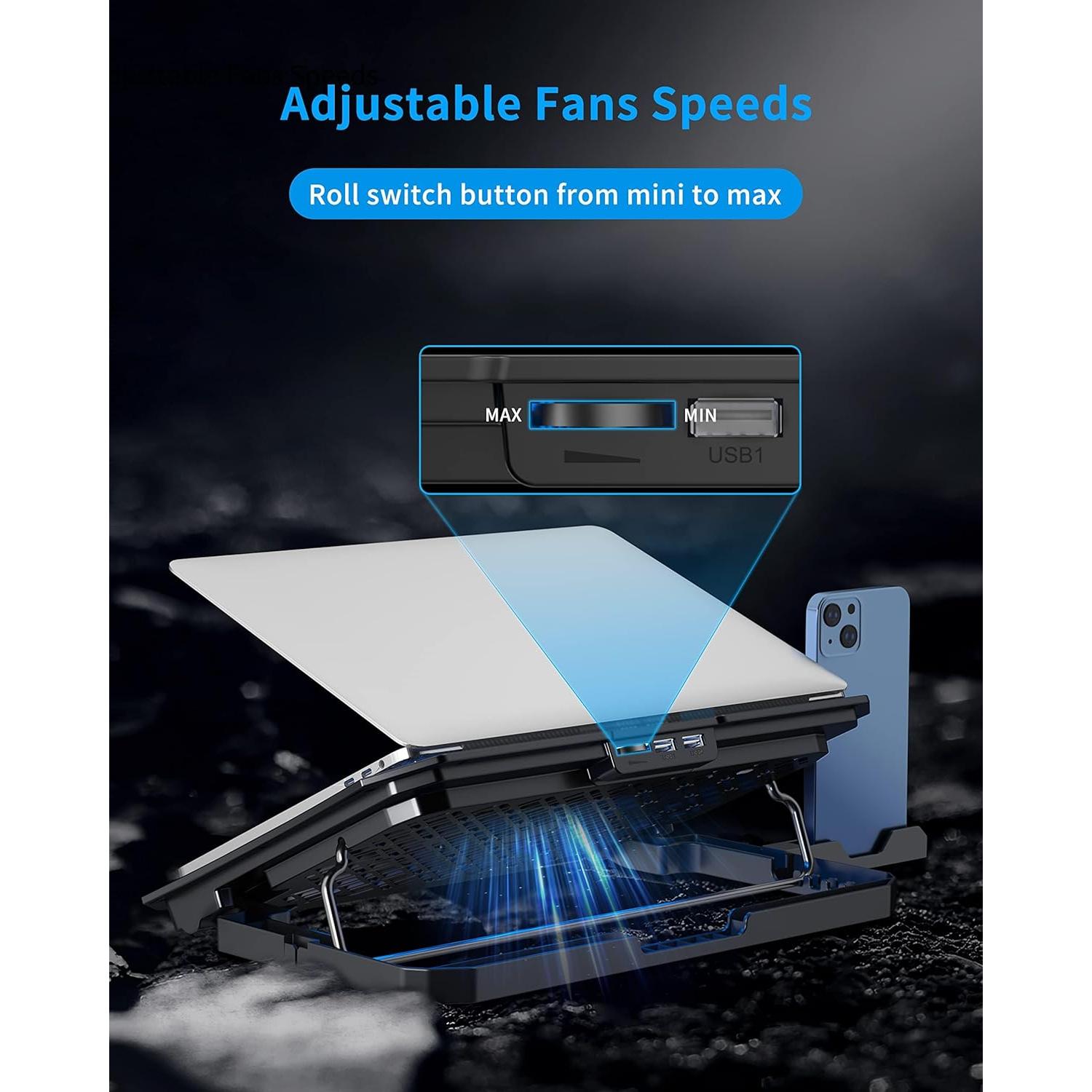 Base de Enfriamiento AICHESON para Laptop 12-15.6" Azul