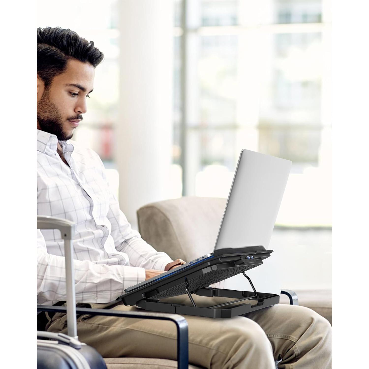 Base de Enfriamiento AICHESON para Laptop 12-15.6" Azul