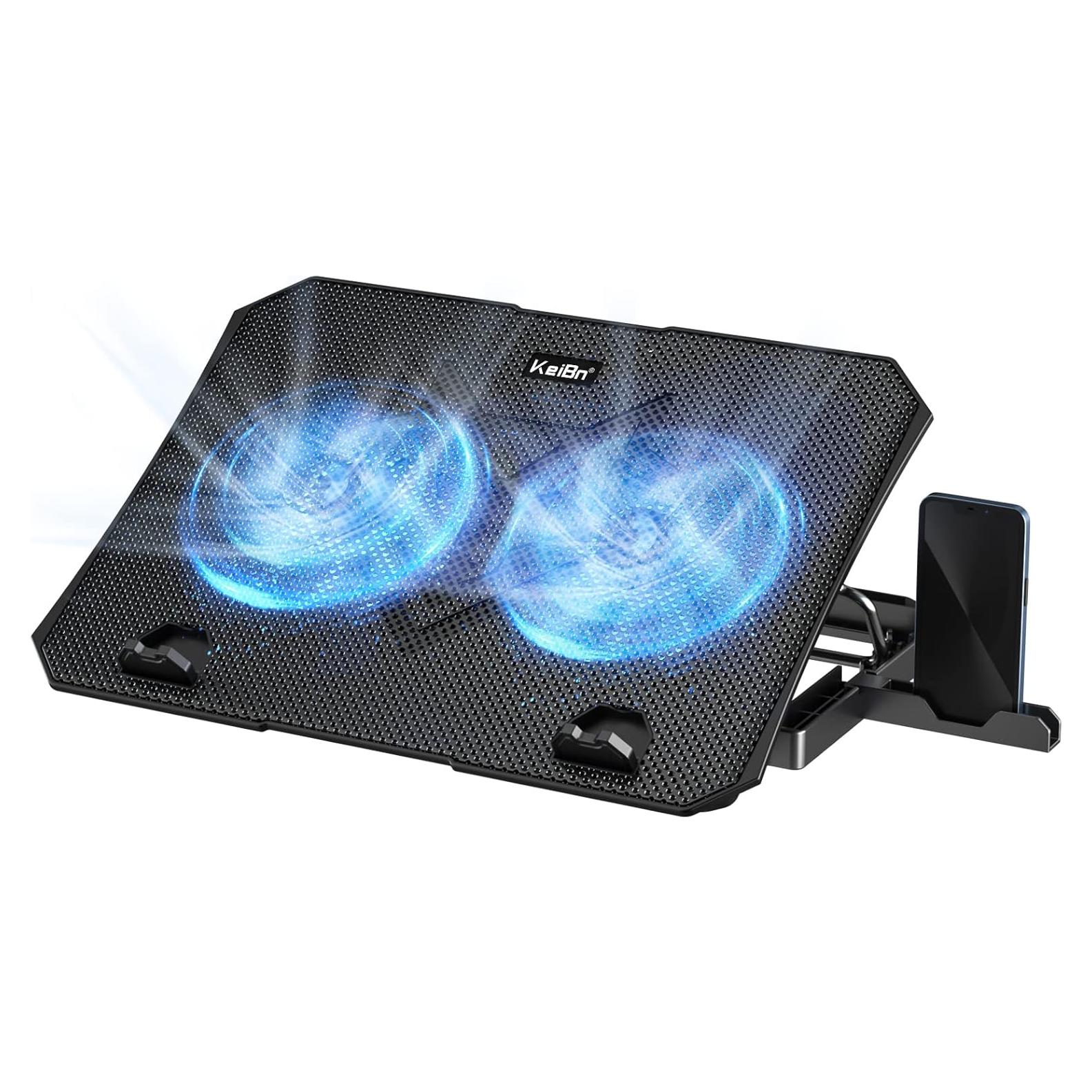 Base de Enfriamiento para Laptop KeiBn S039 2 Ventiladores 39x25cm