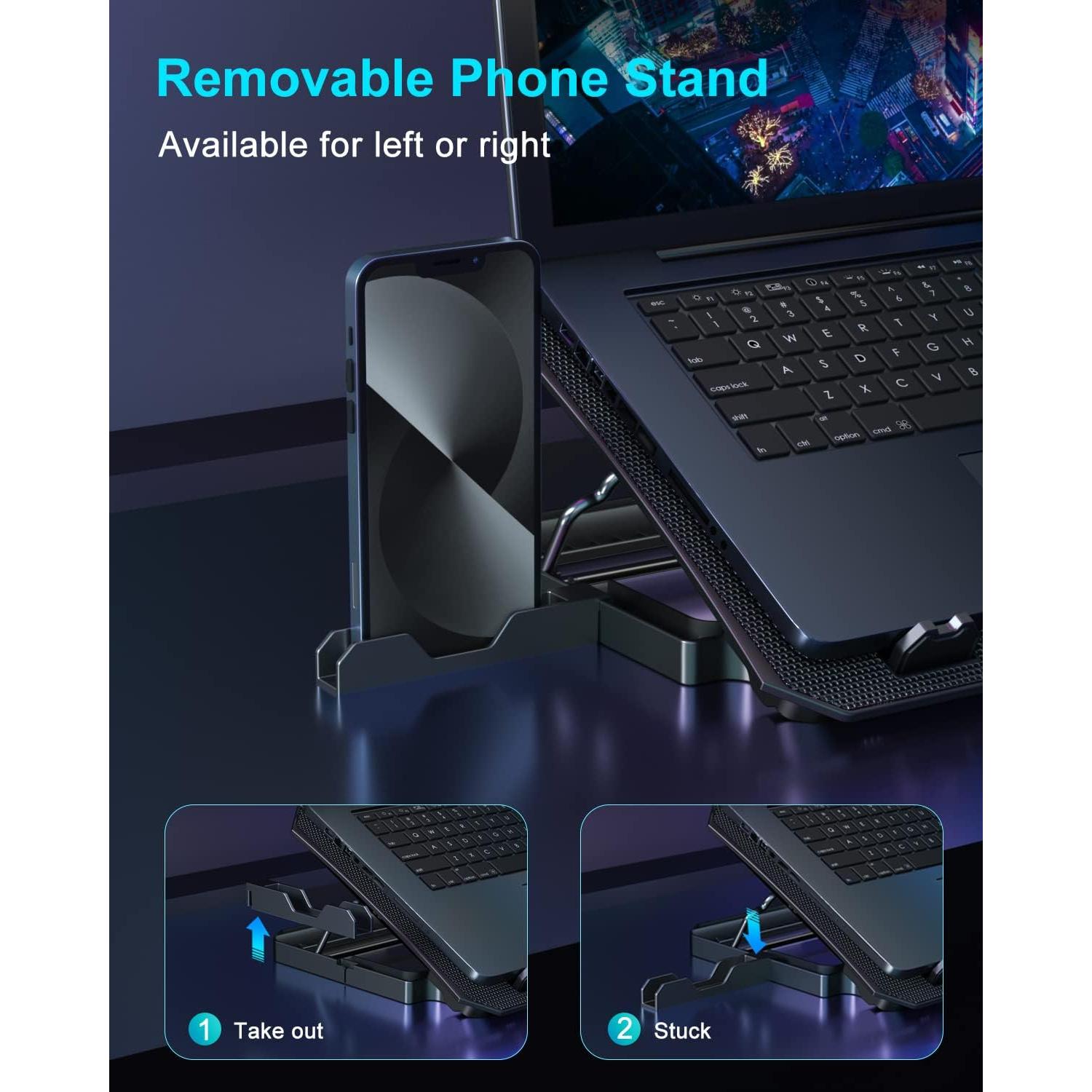 Base de Enfriamiento para Laptop KeiBn S039 2 Ventiladores 39x25cm