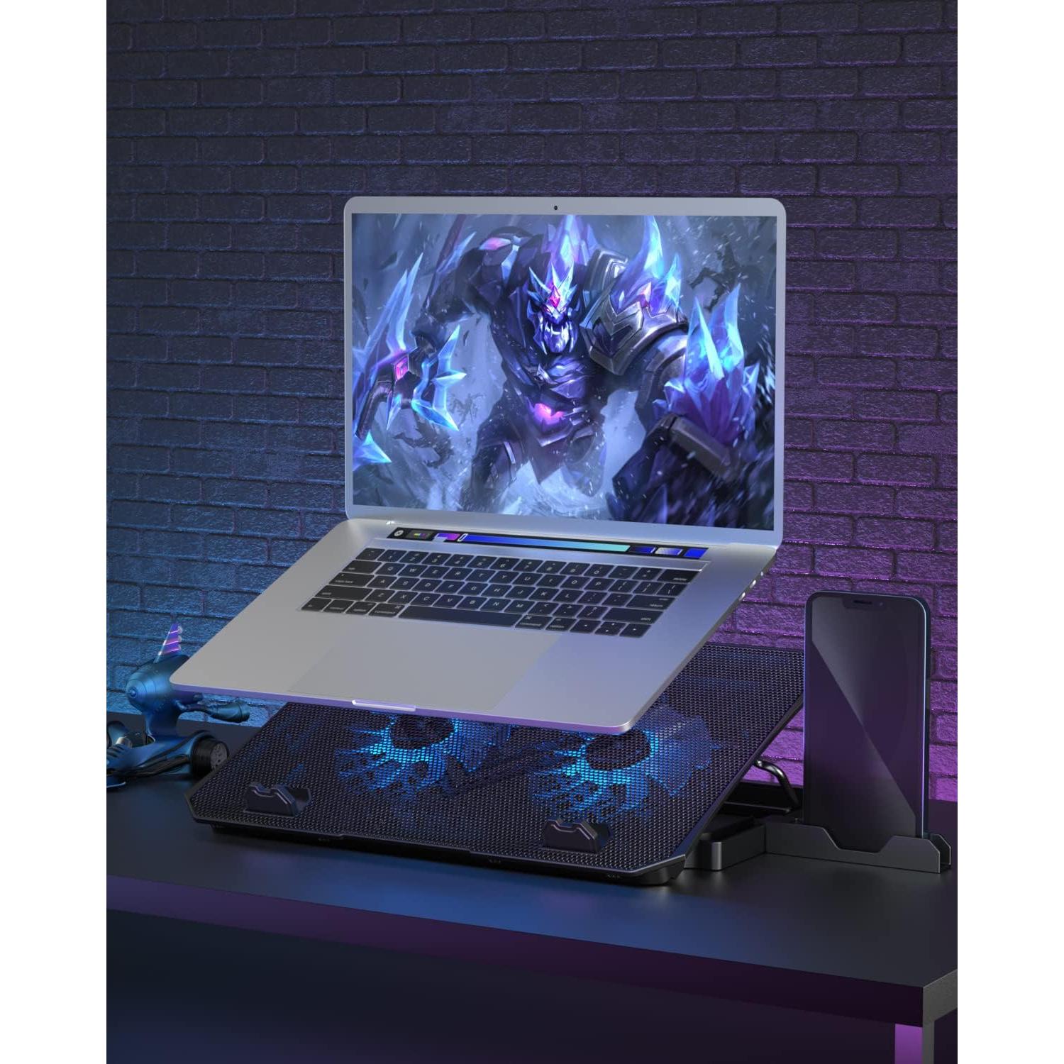 Base de Enfriamiento para Laptop KeiBn S039 2 Ventiladores 39x25cm