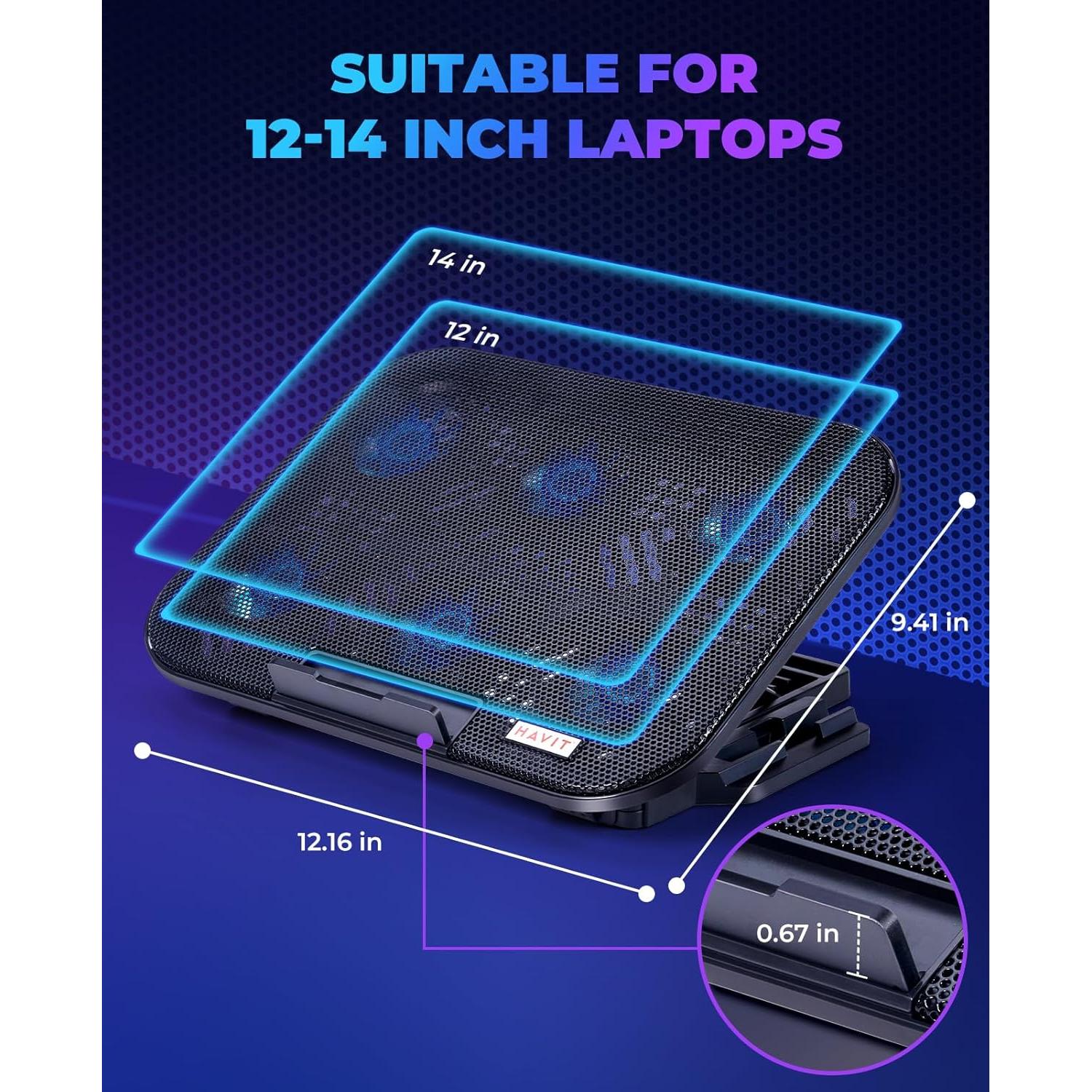 Pad de Enfriamiento Havit HV-F2011 para Portátiles 12-14.1"