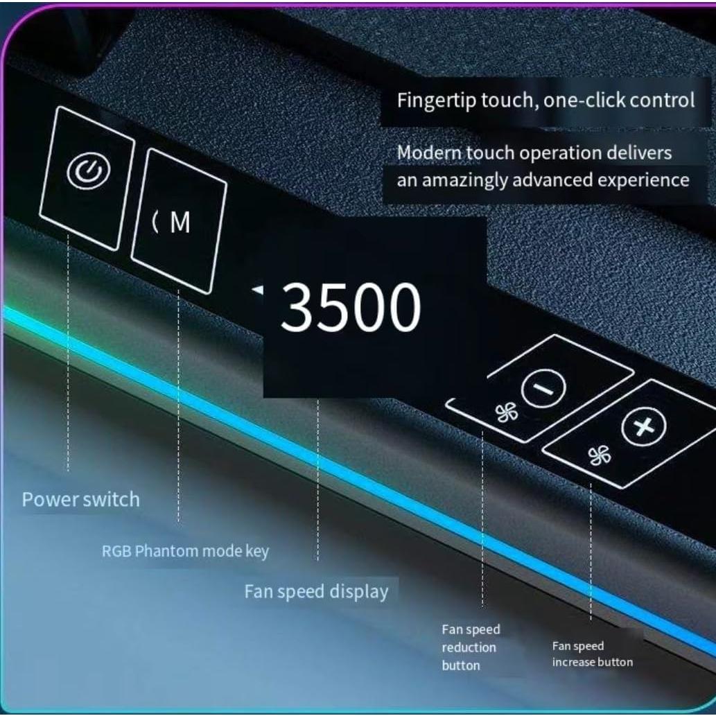 Base de Enfriamiento PHAPPY para Laptop Gaming 14-17" RGB