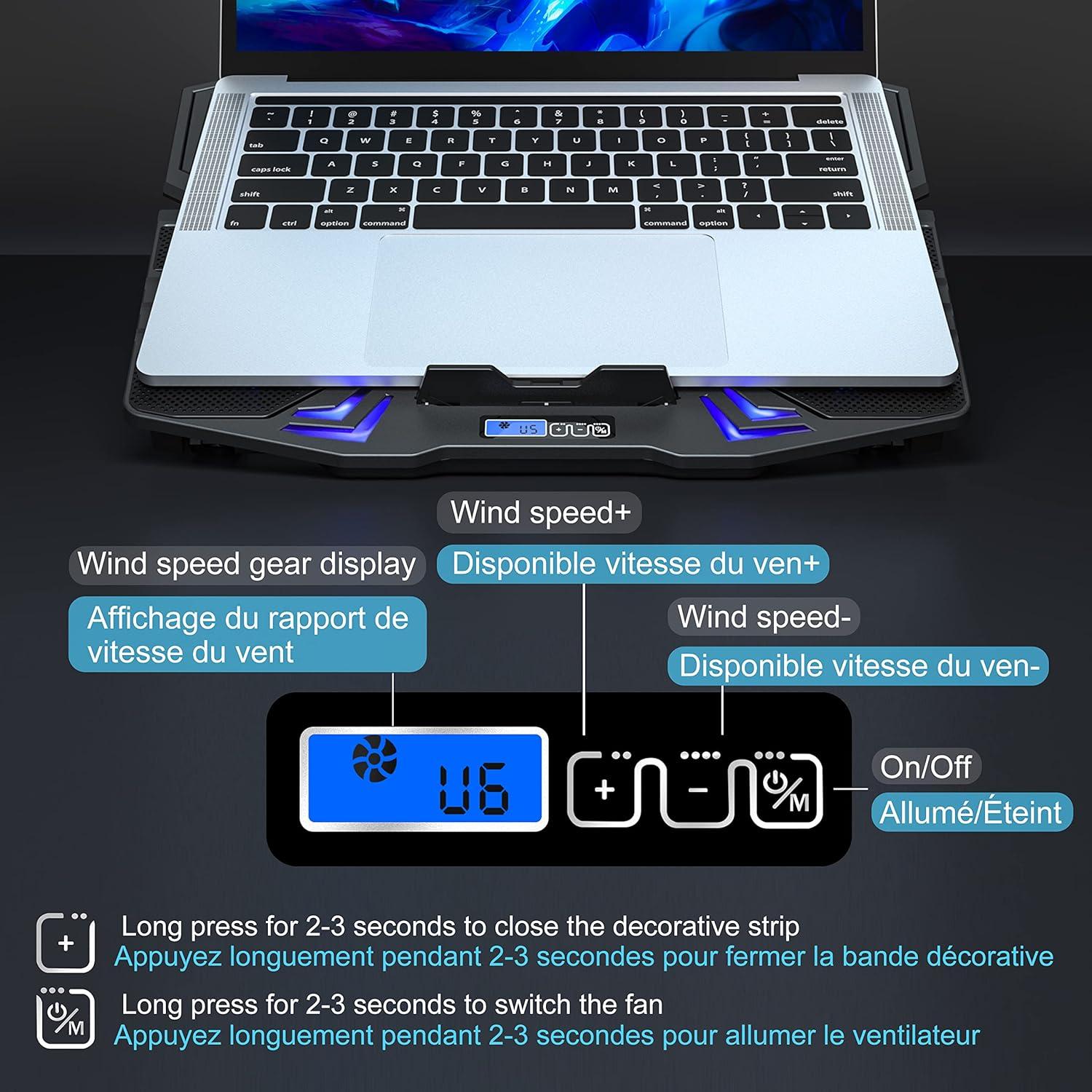 Almohadilla de Enfriamiento TopMate C5 para Laptop 12-15.6"