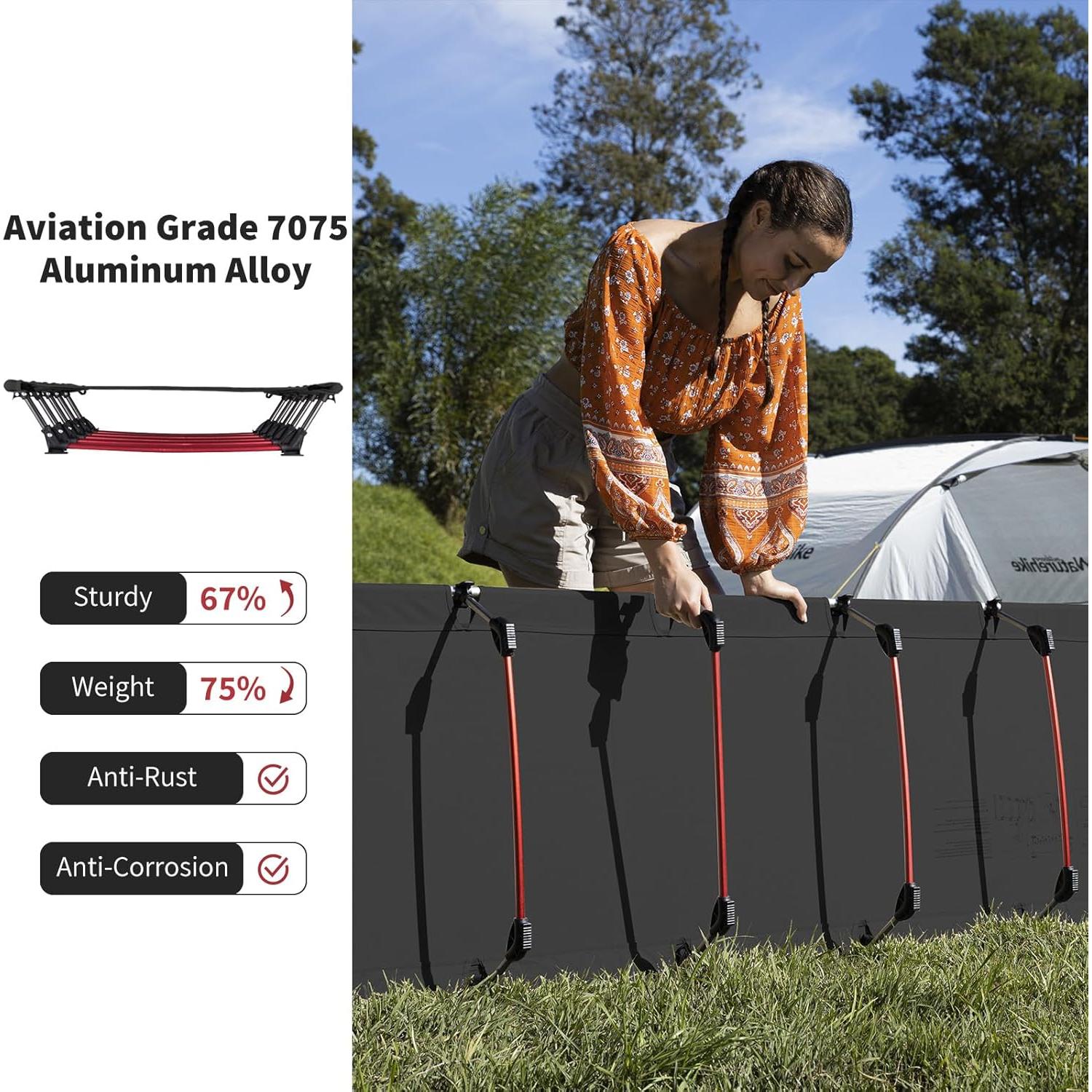 Cama de Camping Naturehike Ultraligera 2,18 kg Verde Plegable