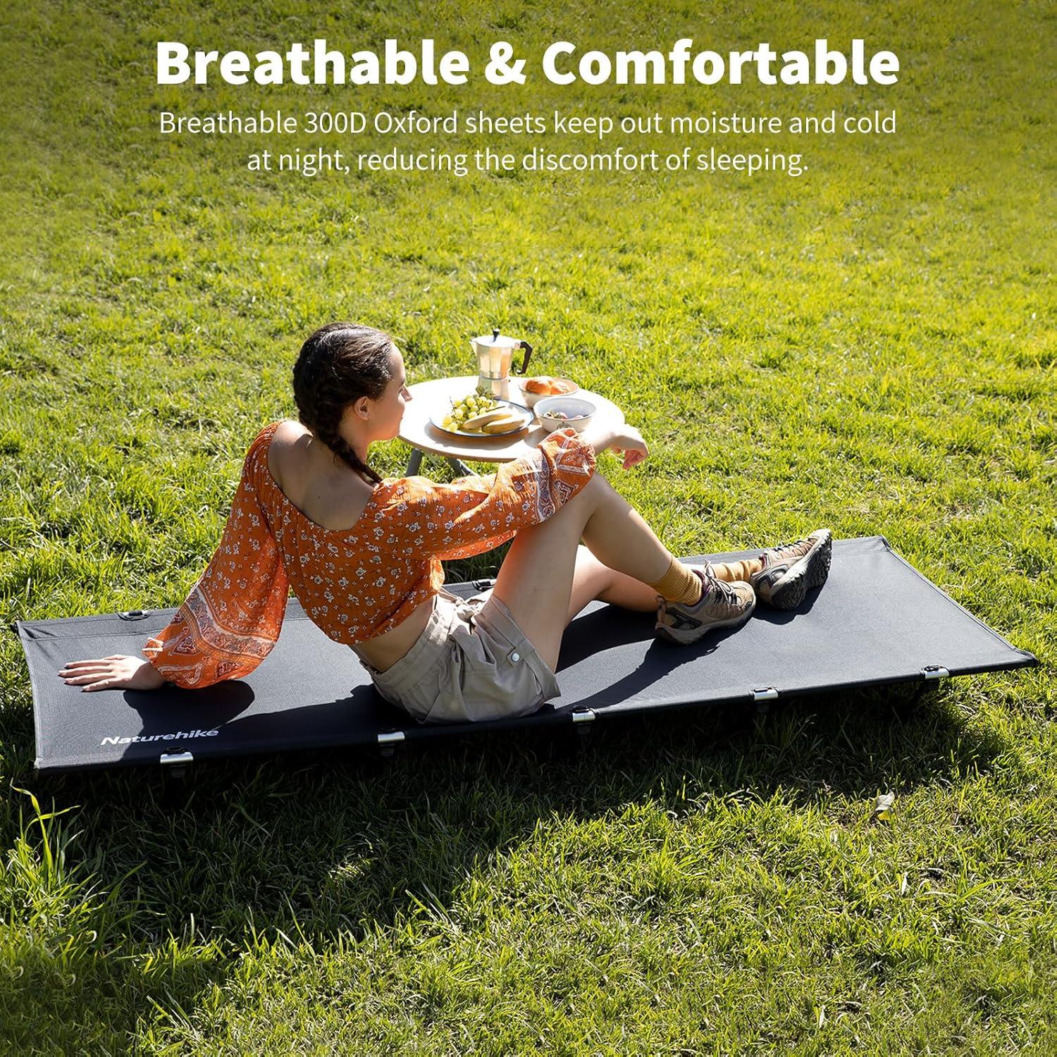 Cama de Camping Naturehike Ultraligera 2,18 kg Verde Plegable