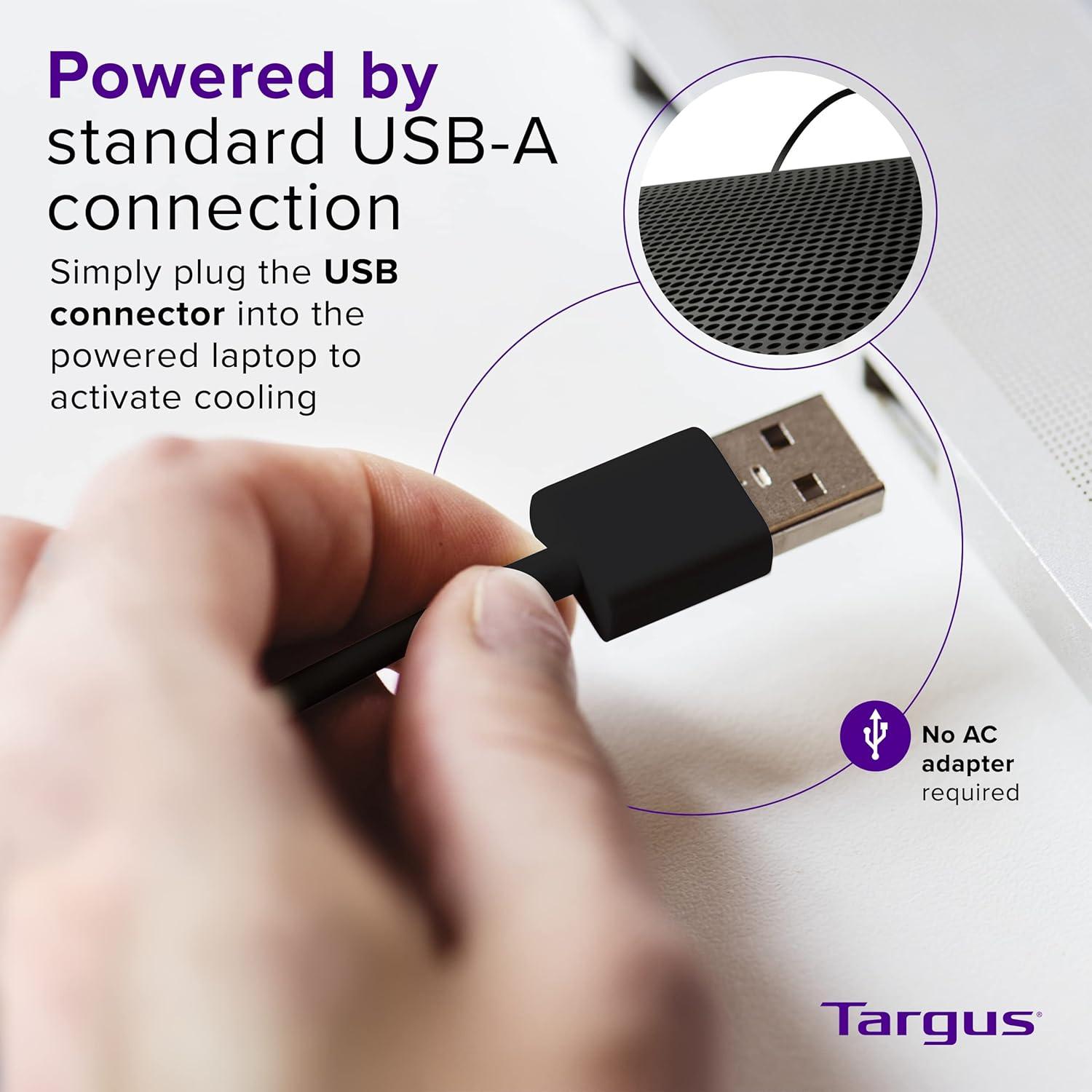 Targus Chill Mat Negro para Laptop 16" Doble Ventilador