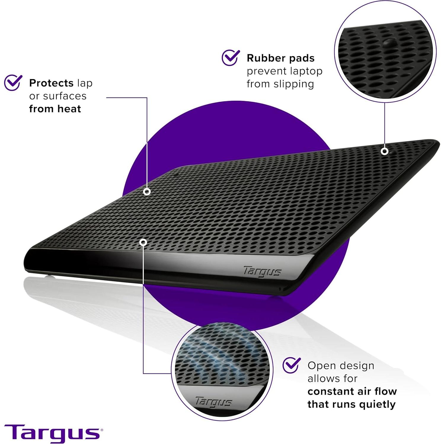 Targus Chill Mat Negro para Laptop 16" Doble Ventilador