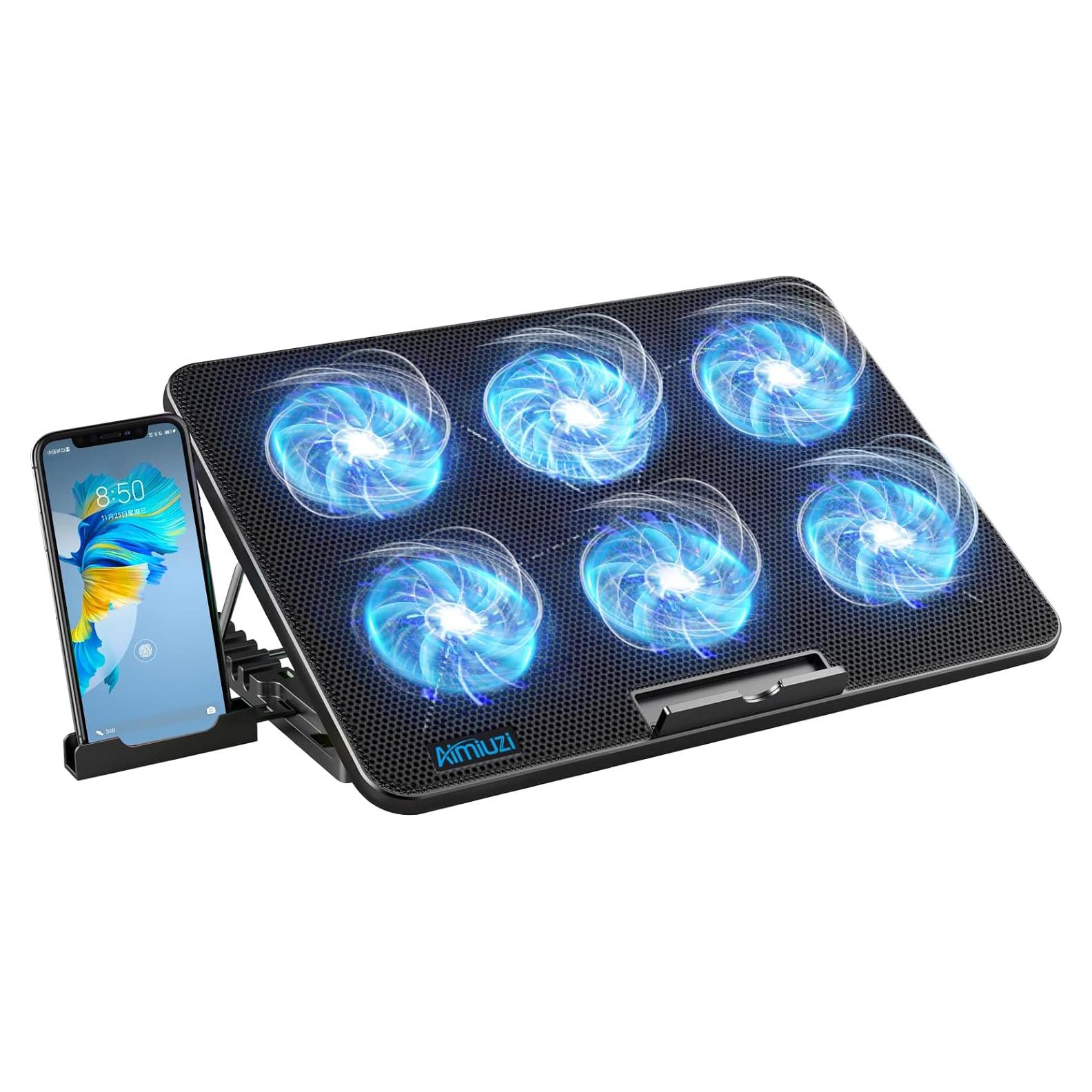 Base de Enfriamiento para Laptop AIMIUZI F5 6 Ventiladores 0.84 kg