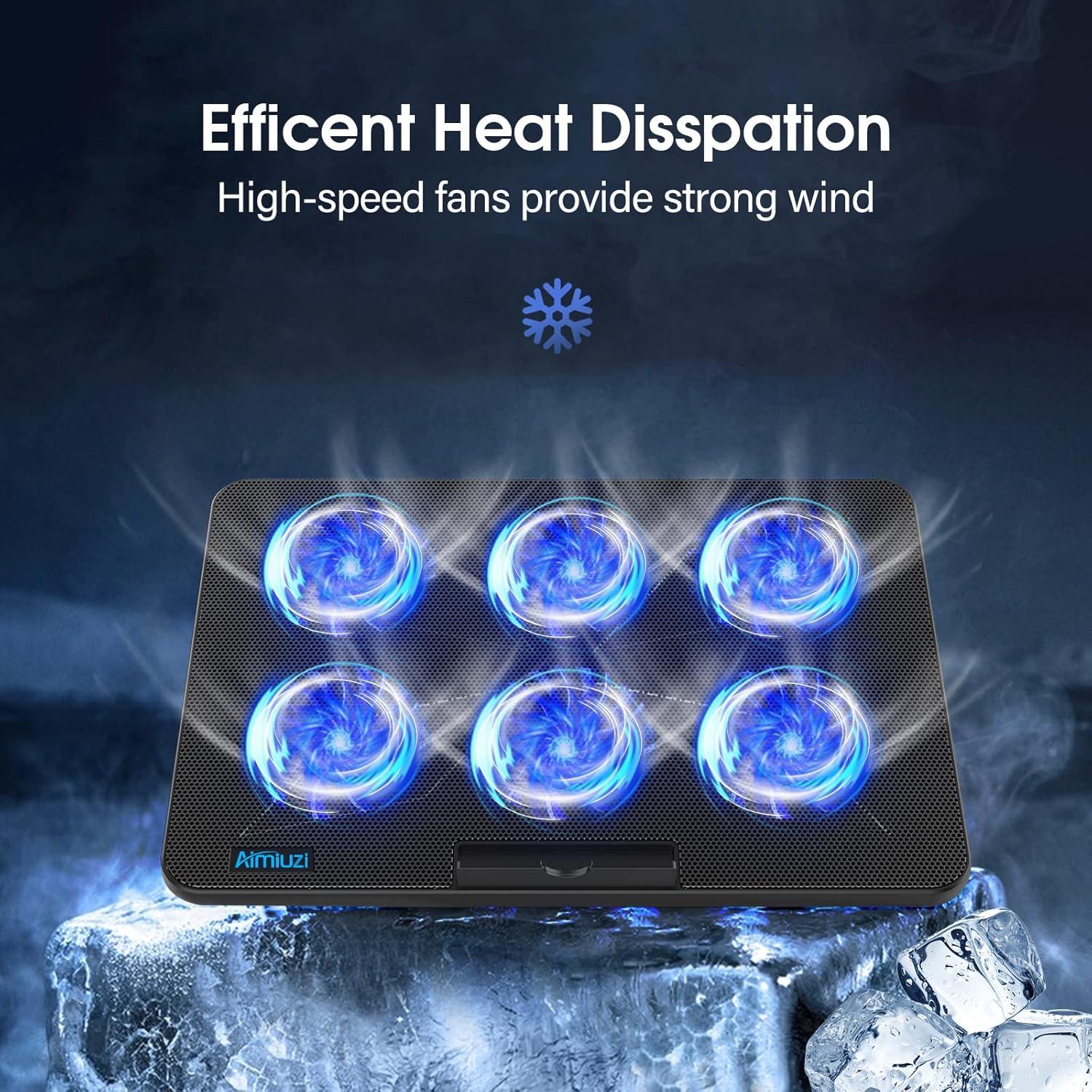 Base de Enfriamiento para Laptop AIMIUZI F5 6 Ventiladores 0.84 kg