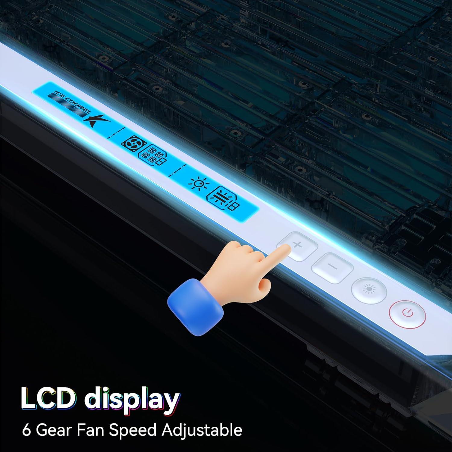 Base de Enfriamiento para Laptop Gaming ICE COOREL Q9 15 Ventiladores RGB