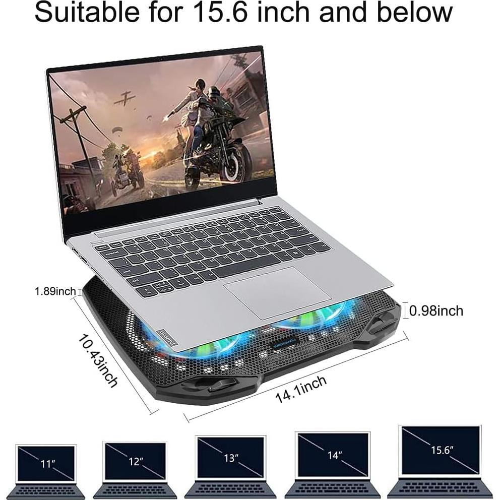 Base de Enfriamiento para Laptop LIANGSTAR 11-15.6" RGB