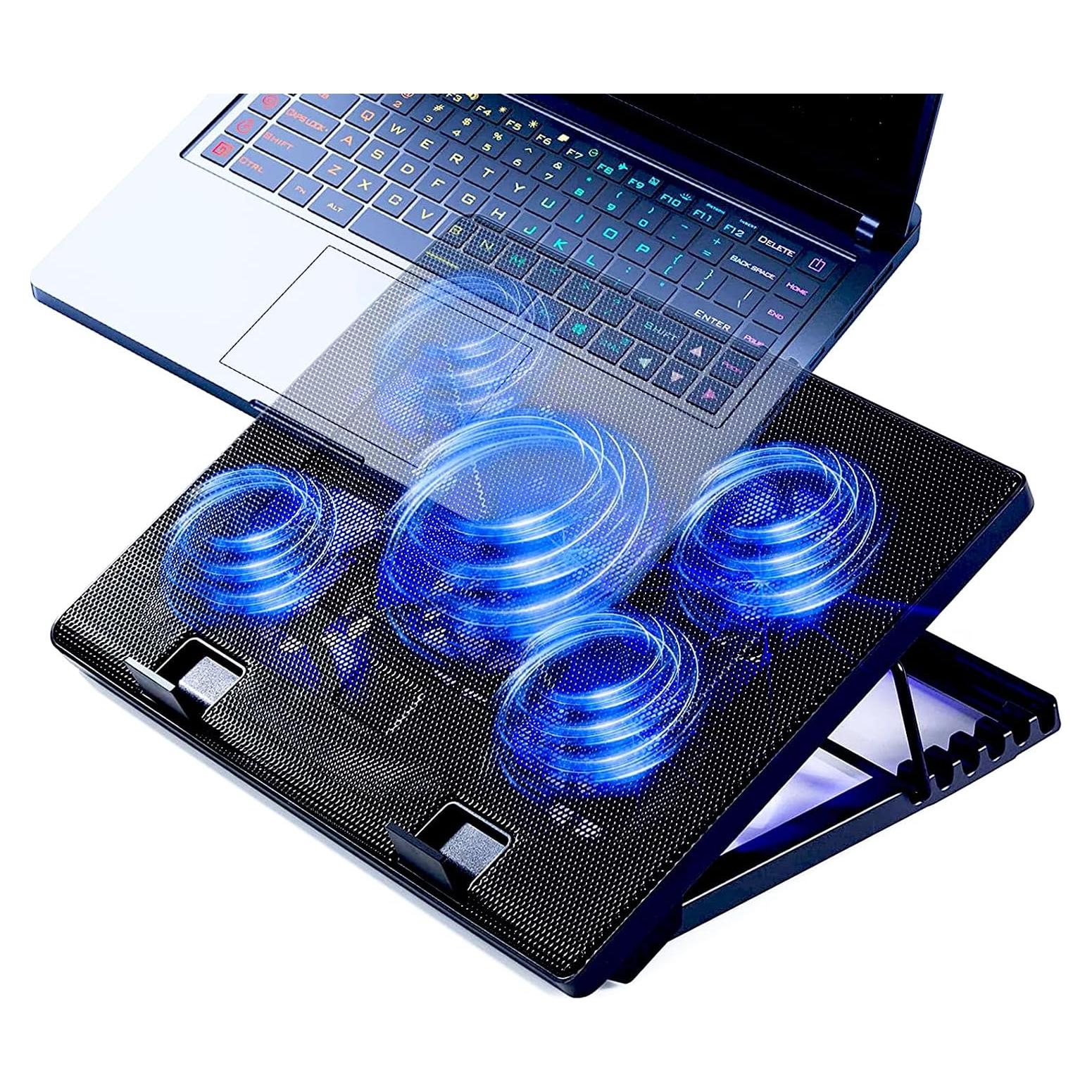 Almohadilla de Enfriamiento KEROLFFU 16" Aluminio USB Ajustable