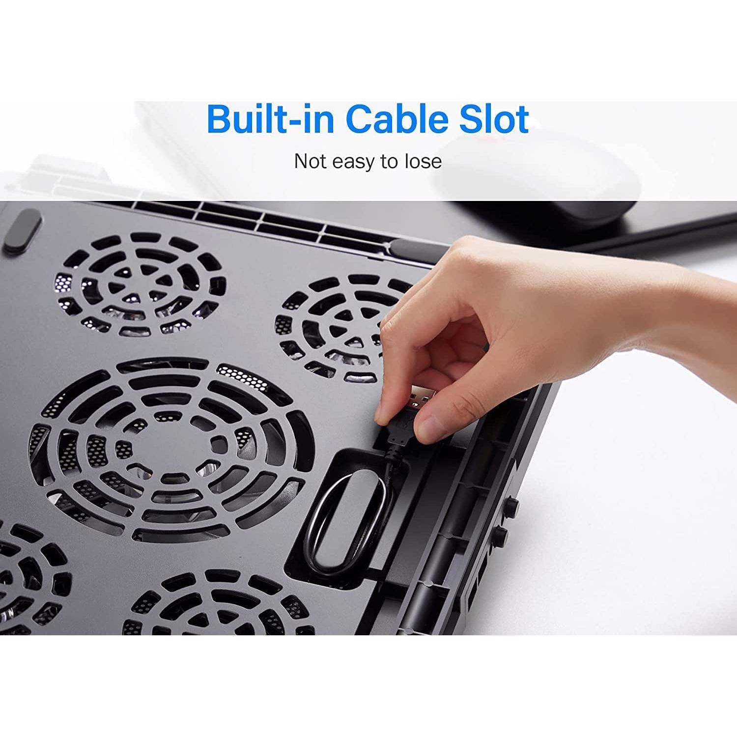 Almohadilla de Enfriamiento KEROLFFU 16" Aluminio USB Ajustable