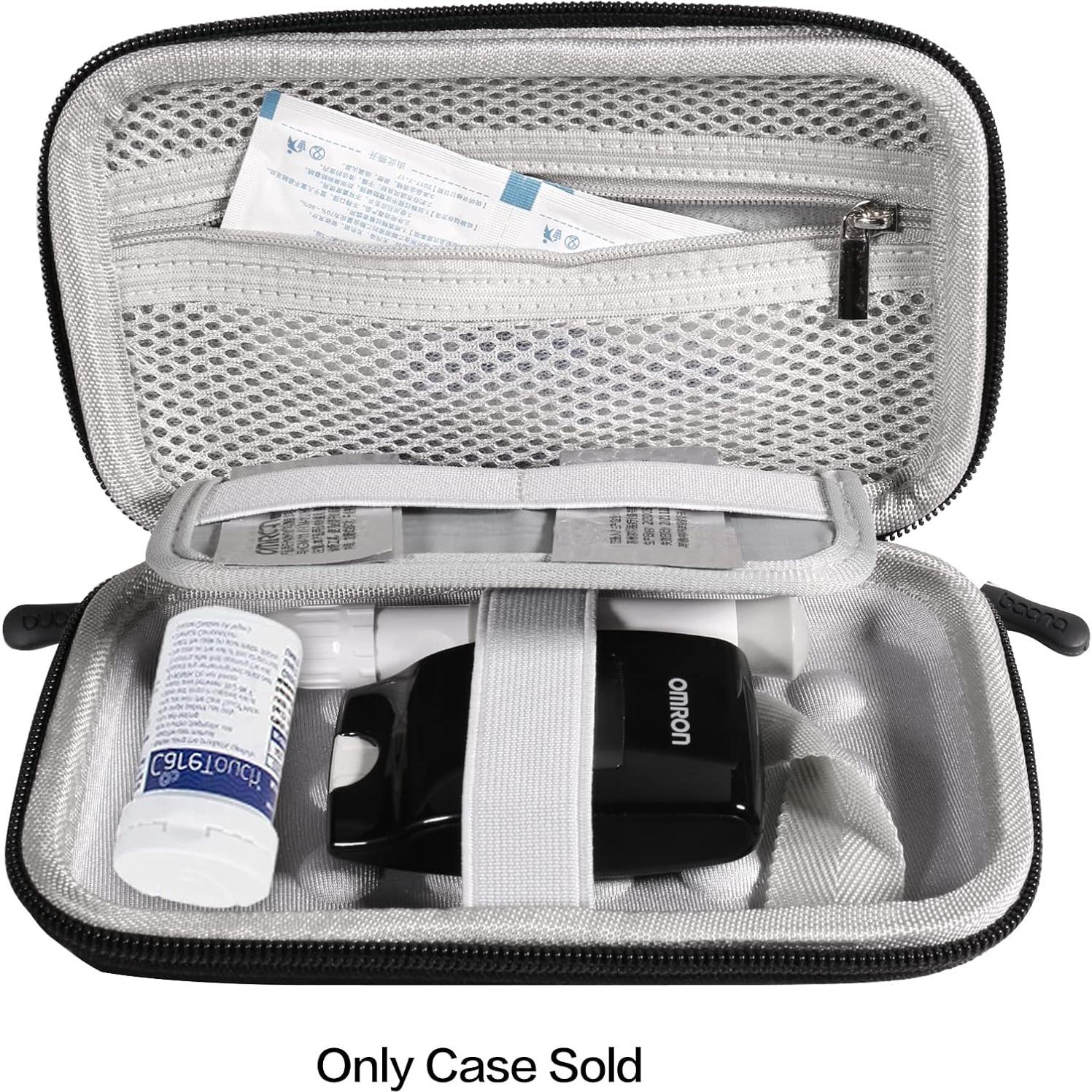 Estuche de Viaje Diabético Seqoiyia Pequeño Negro con Organizador