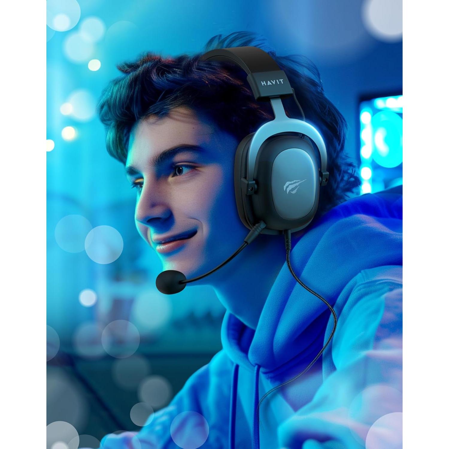 Auriculares Gaming Havit HV-H2002d 50mm PS4 PS5 PC