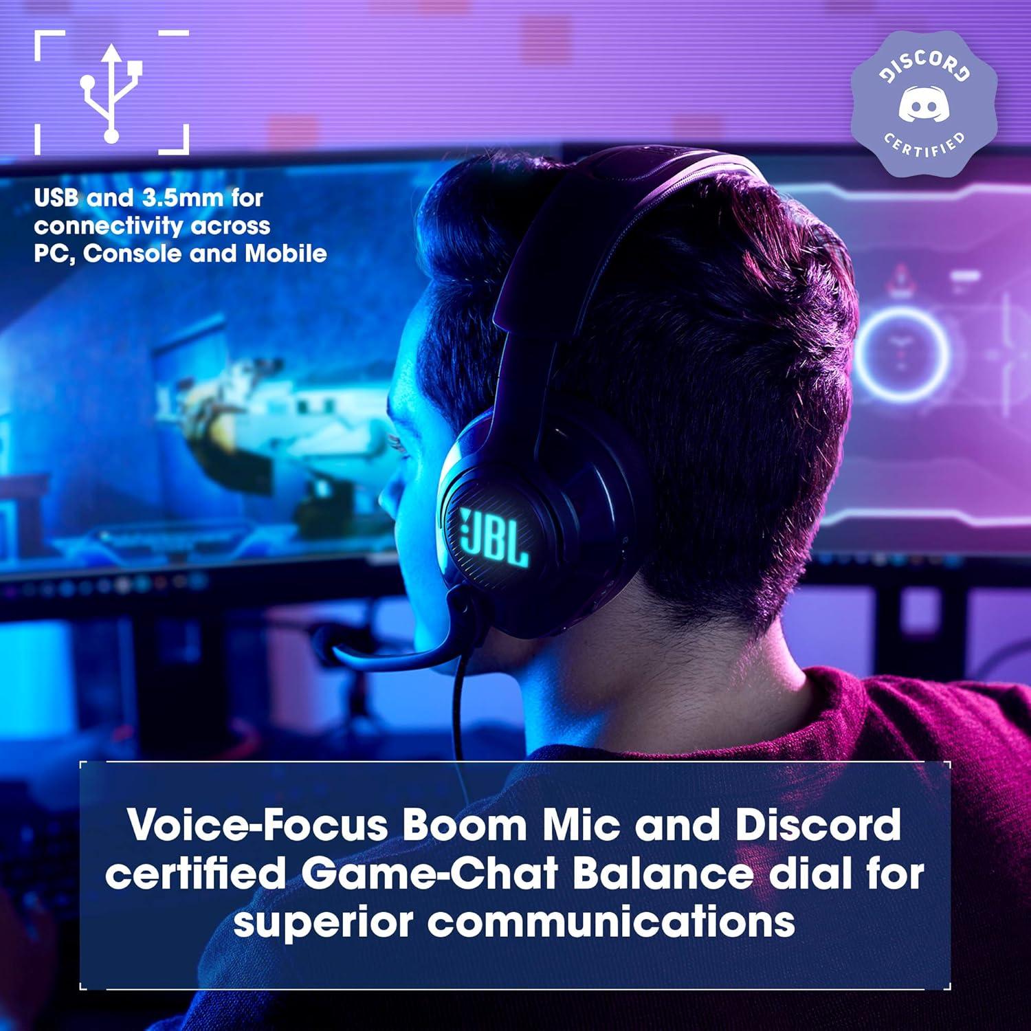 Auriculares gaming JBL Quantum 400 Over-Ear USB Negro