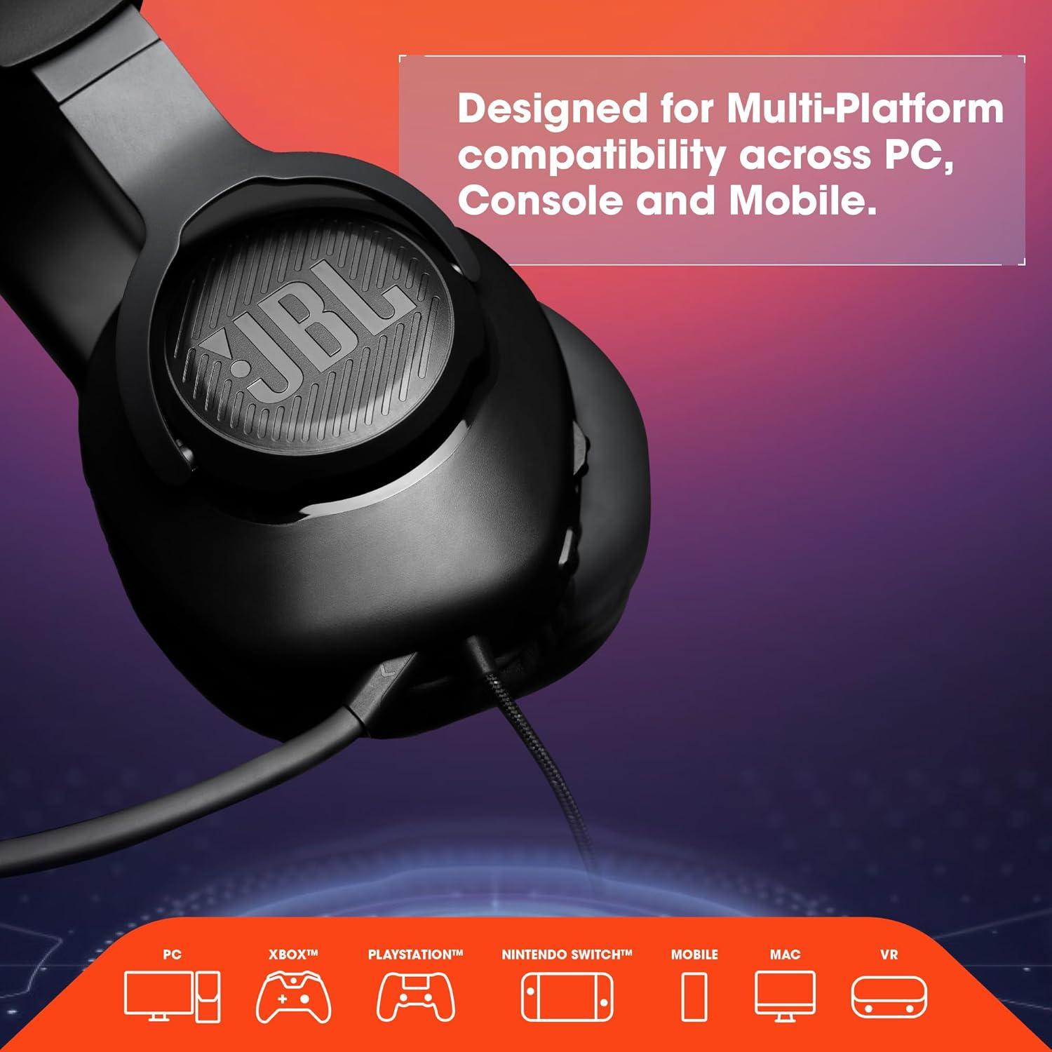 Auriculares de Juego JBL Quantum 100 Over-Ear Negro