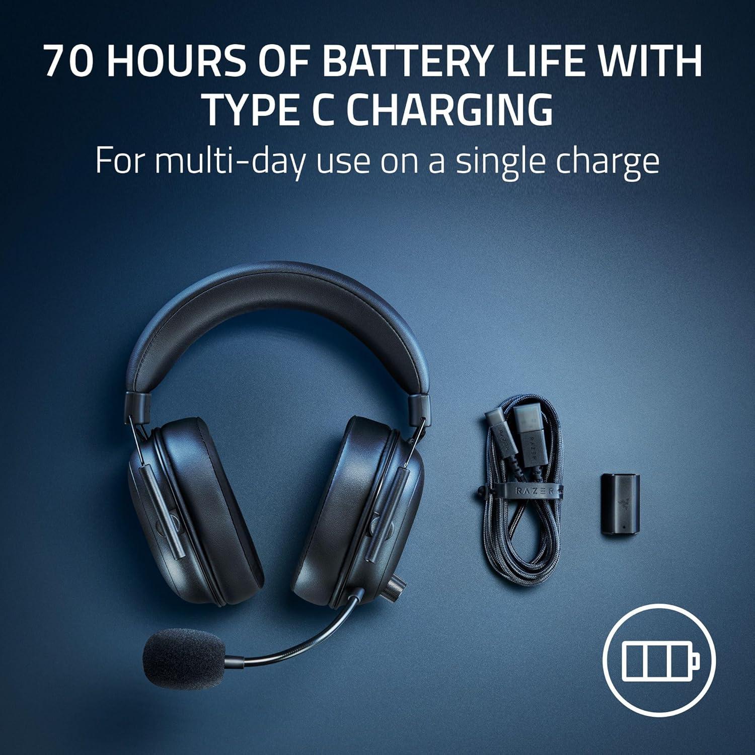 Auriculares Inalámbricos Razer BlackShark V2 HyperSpeed 70h