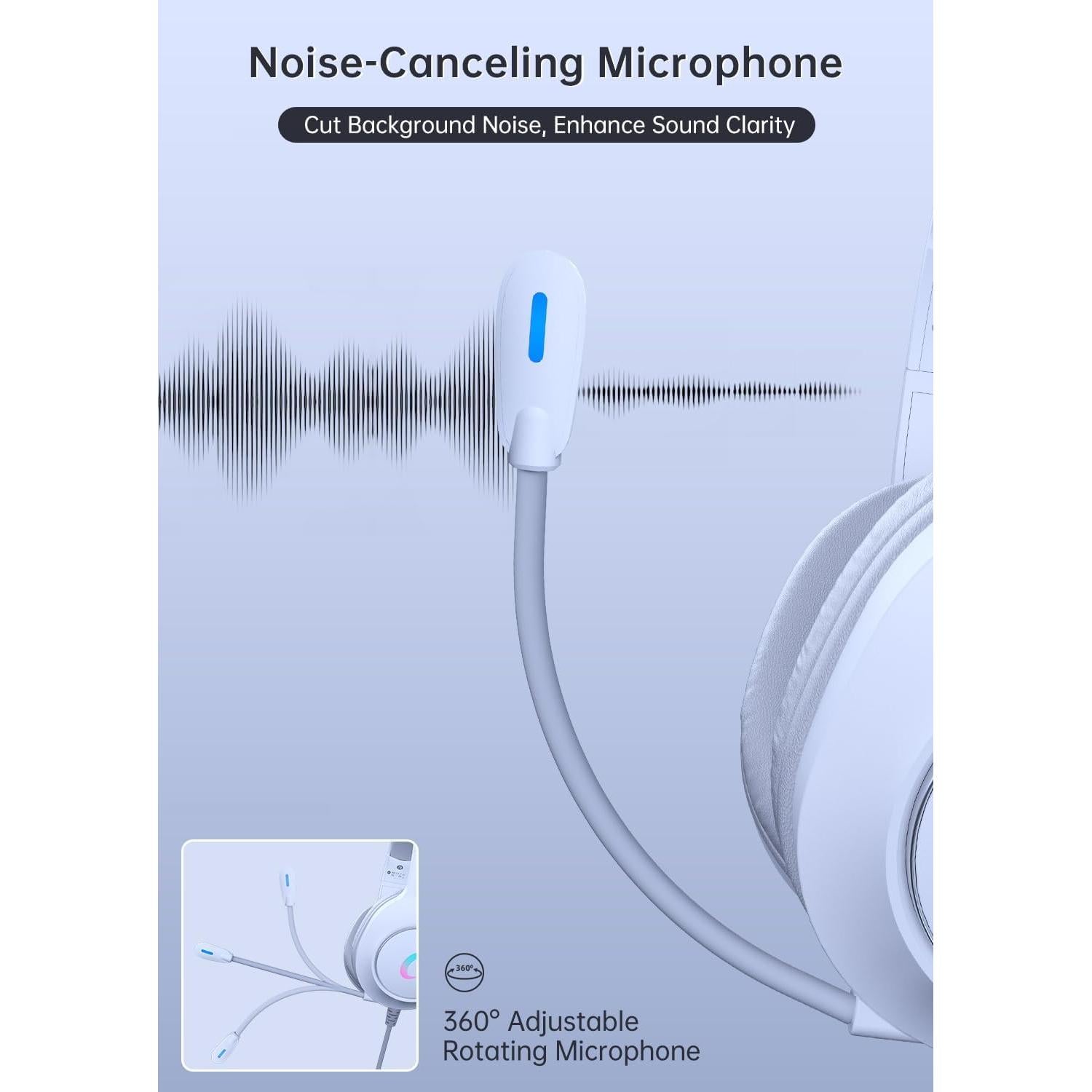 Auriculares Gaming CM7002 Syndesmos RGB 50mm Blanco