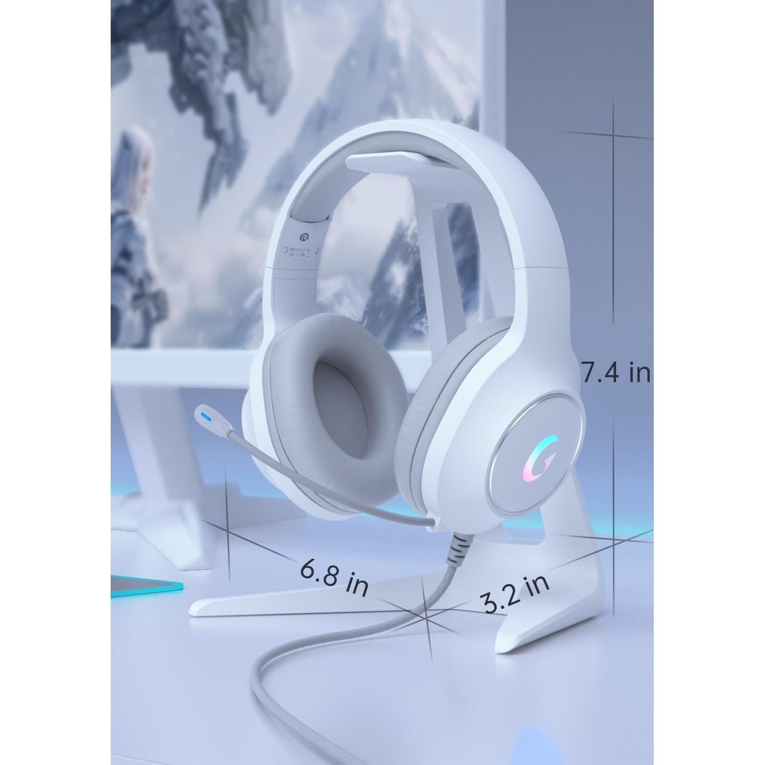 Auriculares Gaming CM7002 Syndesmos RGB 50mm Blanco