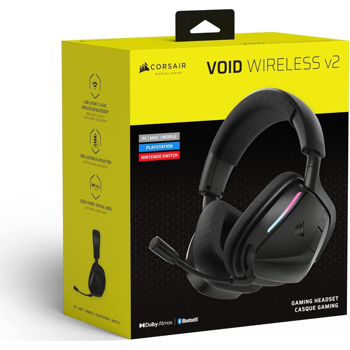 Auriculares Gaming Inalámbricos Corsair VOID V2 - 70 Hr Batería