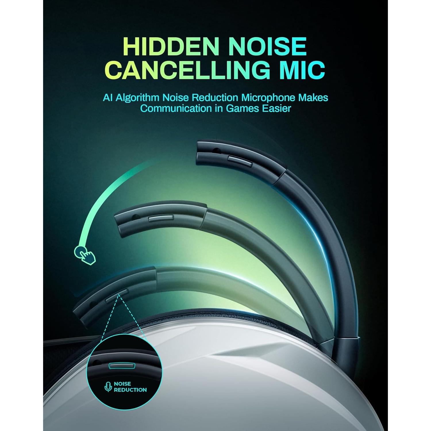 Auriculares Gaming Inalámbricos Kofire UG-06 Blanco 65H