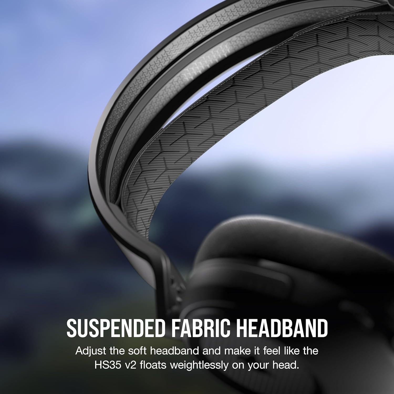 Auriculares Gaming Corsair HS35 v2 Con Cable 50mm Carbón