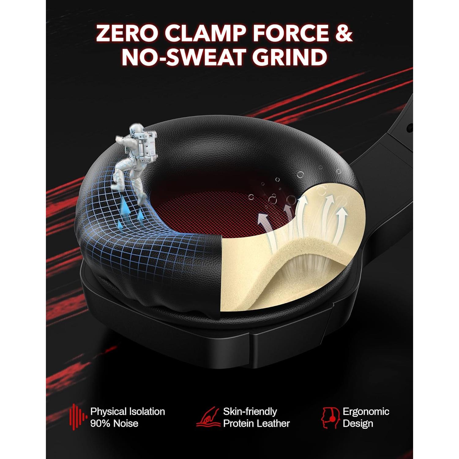 Auriculares Inalámbricos BINNUNE BW01 50mm 120 Horas PS5/PC