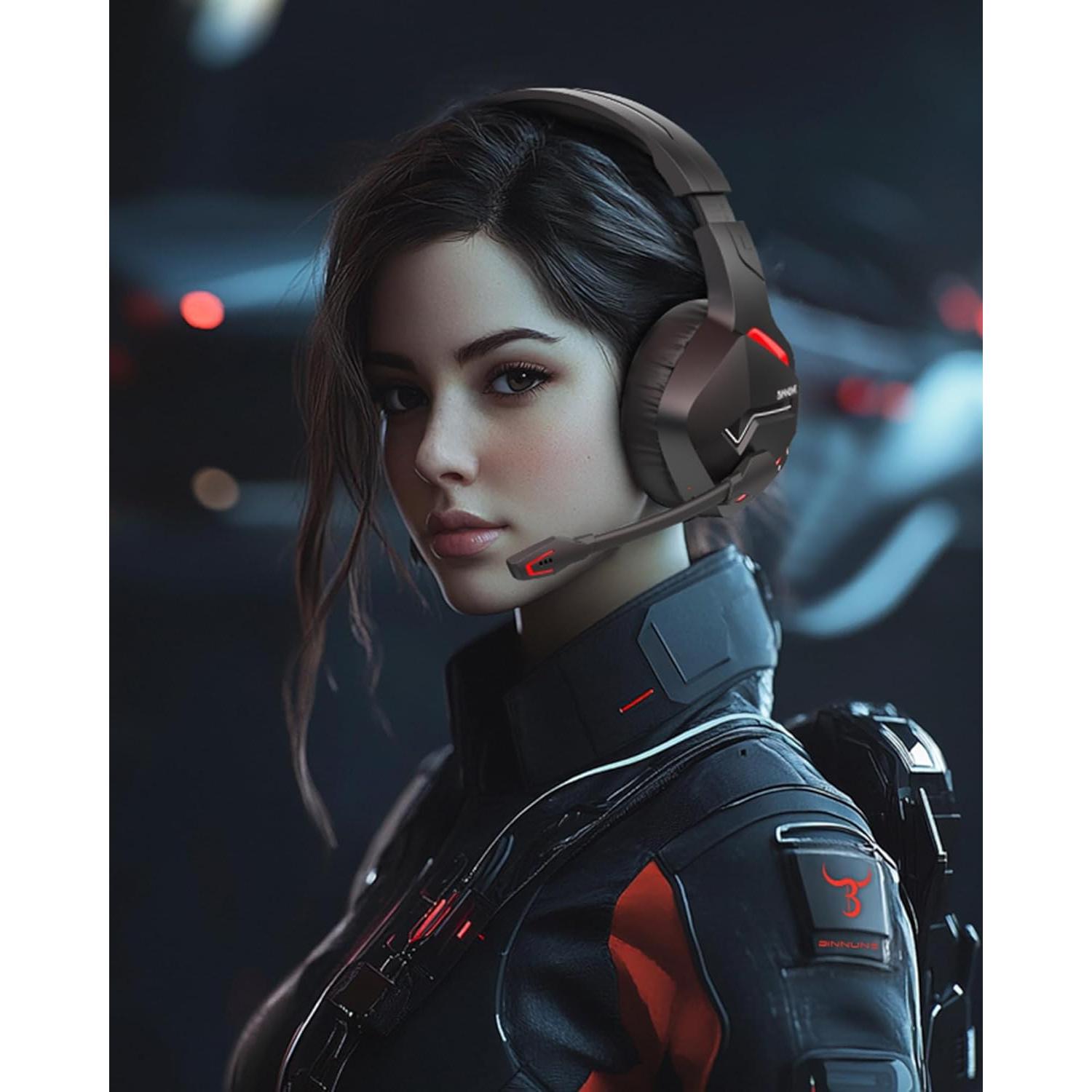 Auriculares Inalámbricos BINNUNE BW01 50mm 120 Horas PS5/PC