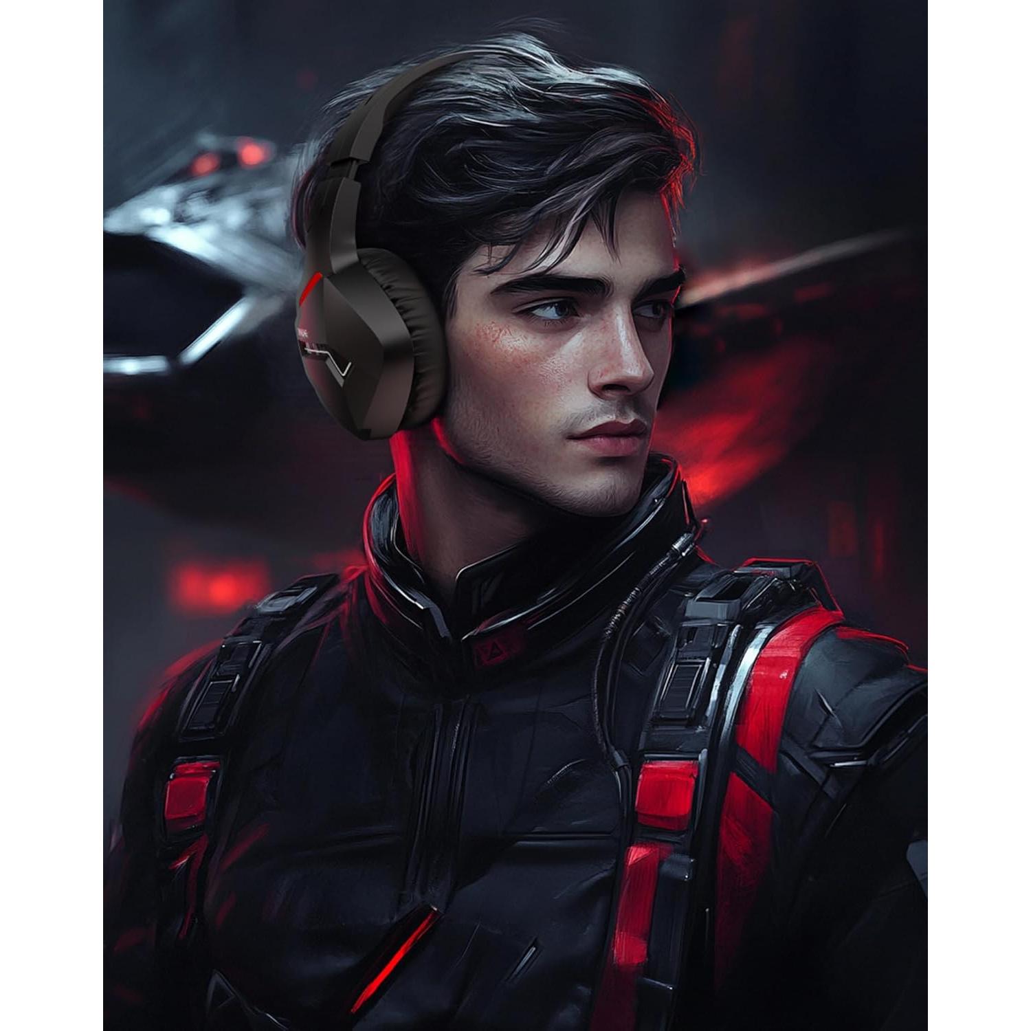 Auriculares Inalámbricos BINNUNE BW01 50mm 120 Horas PS5/PC