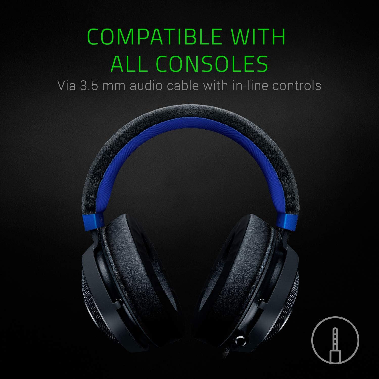Auriculares Razer Kraken Gaming 50mm Negro/Azul - PC, Consolas