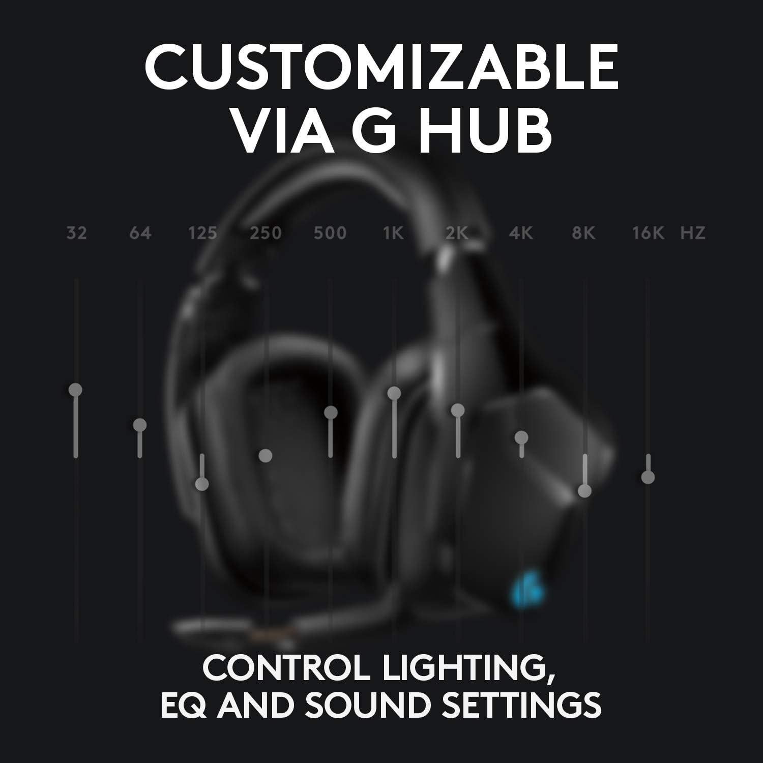 Auricular Gaming Inalámbrico Logitech G935 7.1 DTS:X RGB
