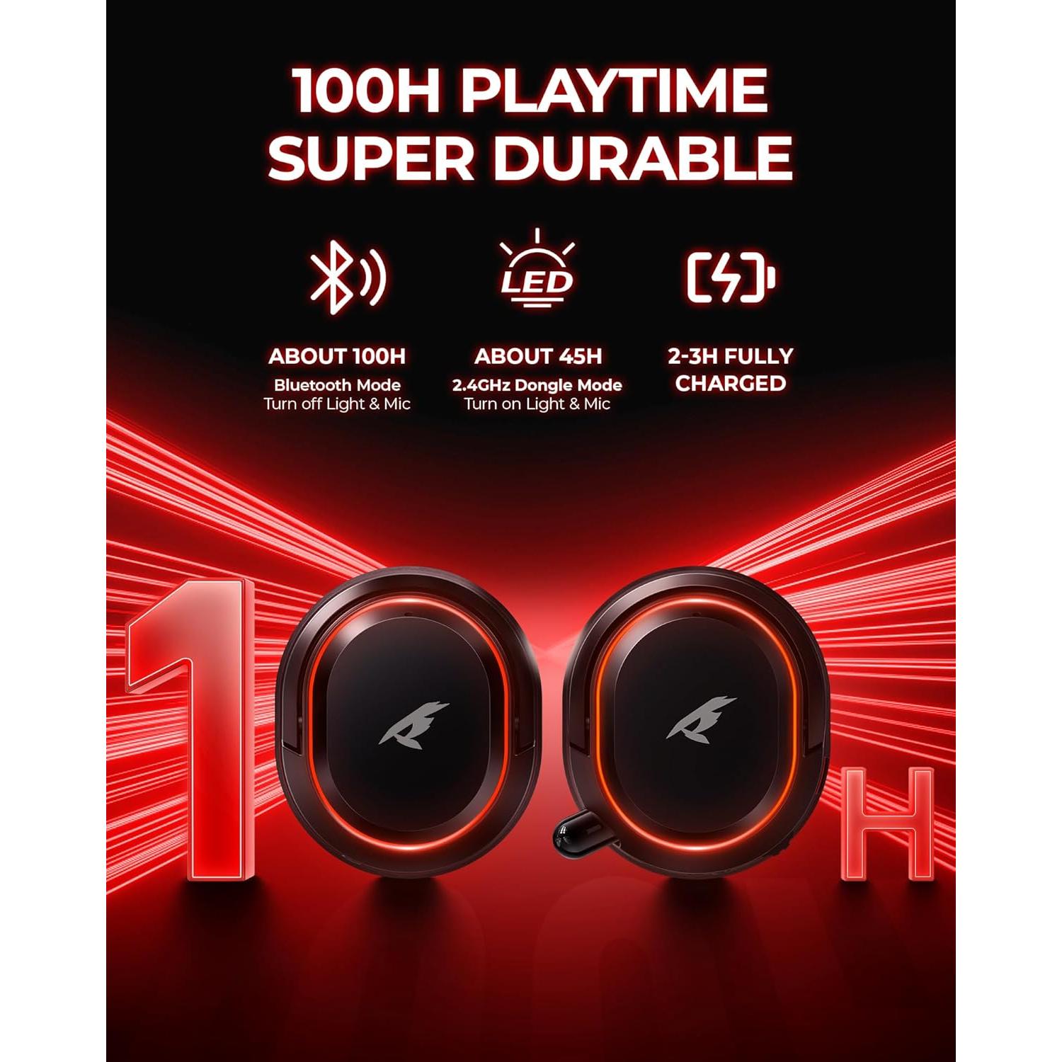 Auriculares Gaming Inalámbricos Valorise UG-08S 7.1 RGB