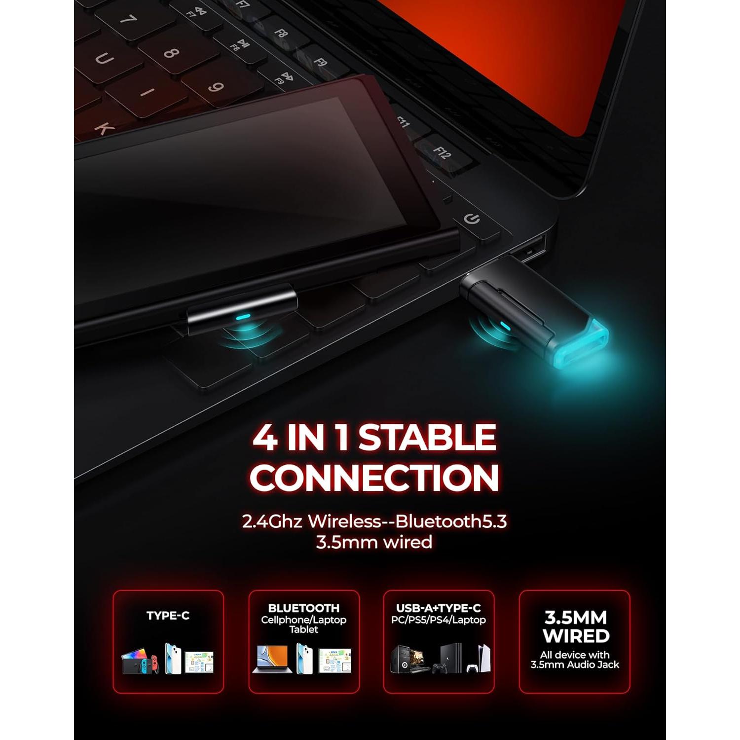 Auriculares Gaming Inalámbricos Valorise UG-08S 7.1 RGB