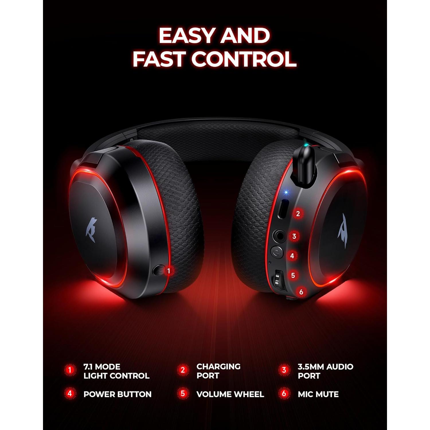 Auriculares Gaming Inalámbricos Valorise UG-08S 7.1 RGB