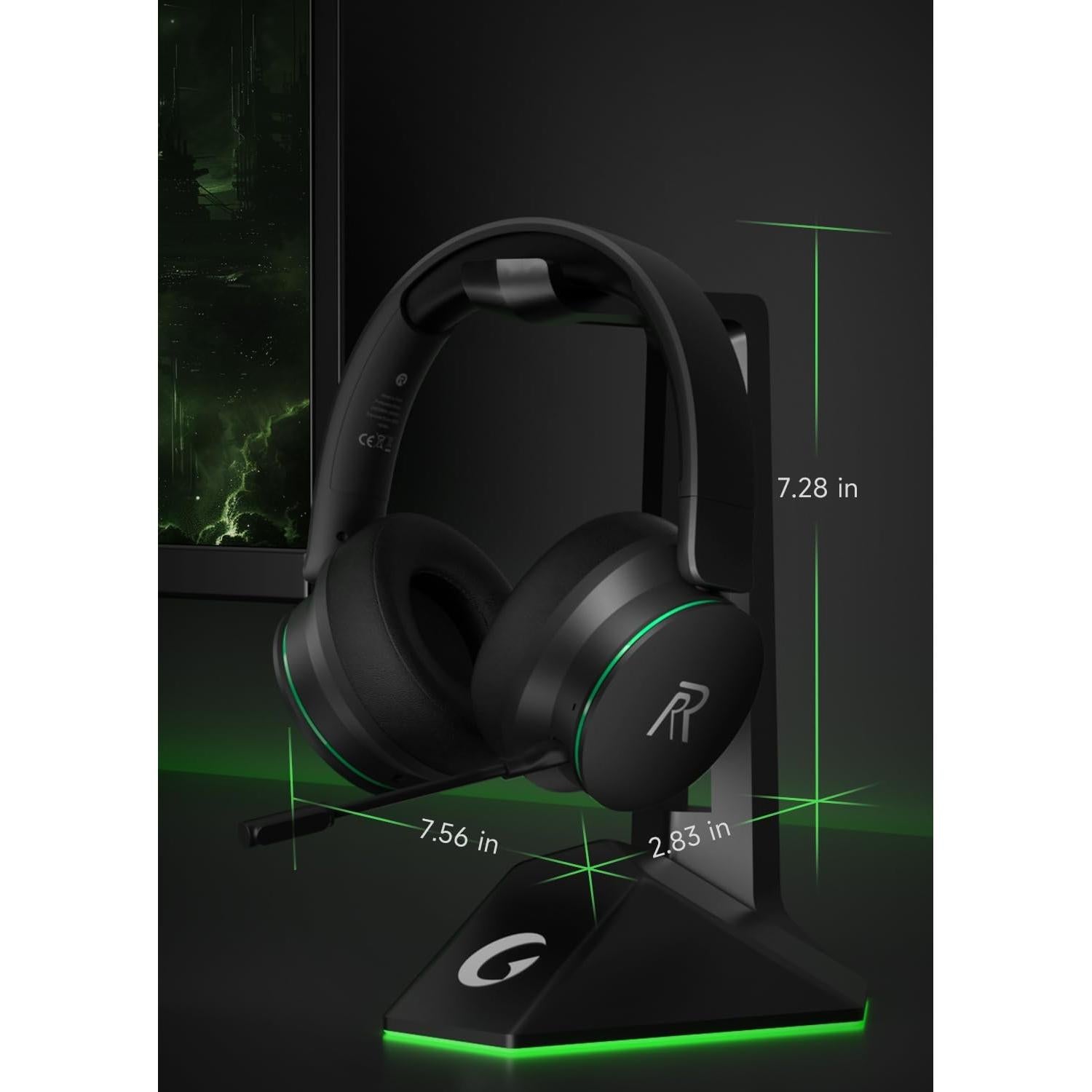 Auriculares Gaming Inalámbricos RYR Captain 200 - Negro Verde
