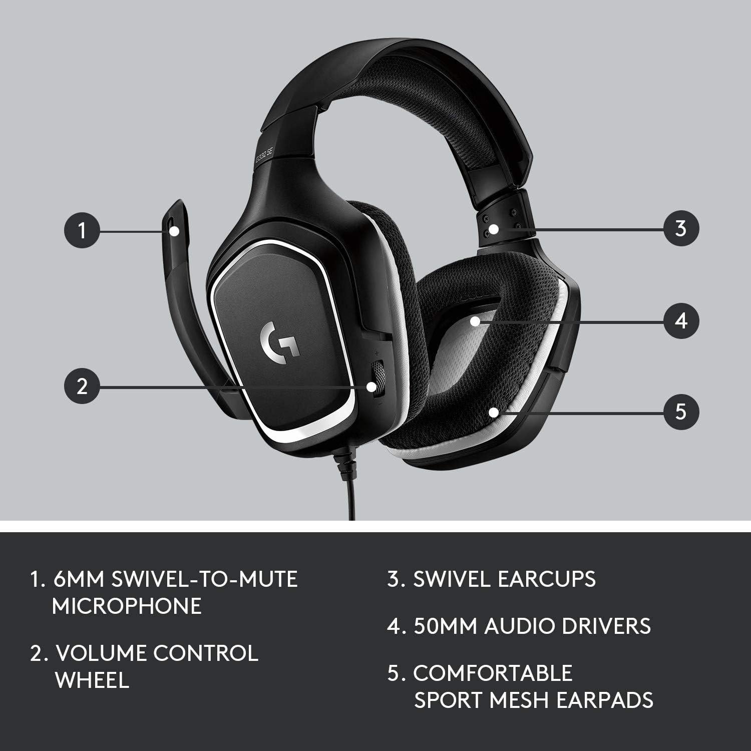 Auriculares Estéreo Logitech G332 SE para Juegos 50mm