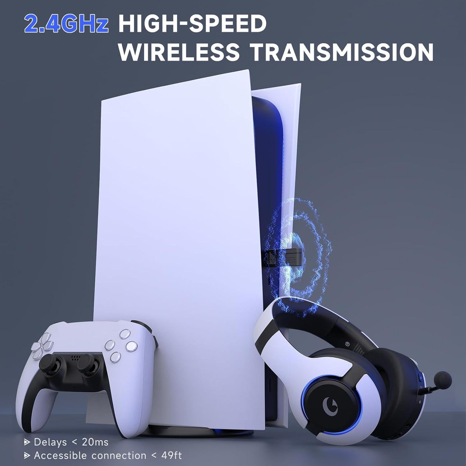 Auriculares Gaming Inalámbricos Gtheos Captain 370 45H RGB