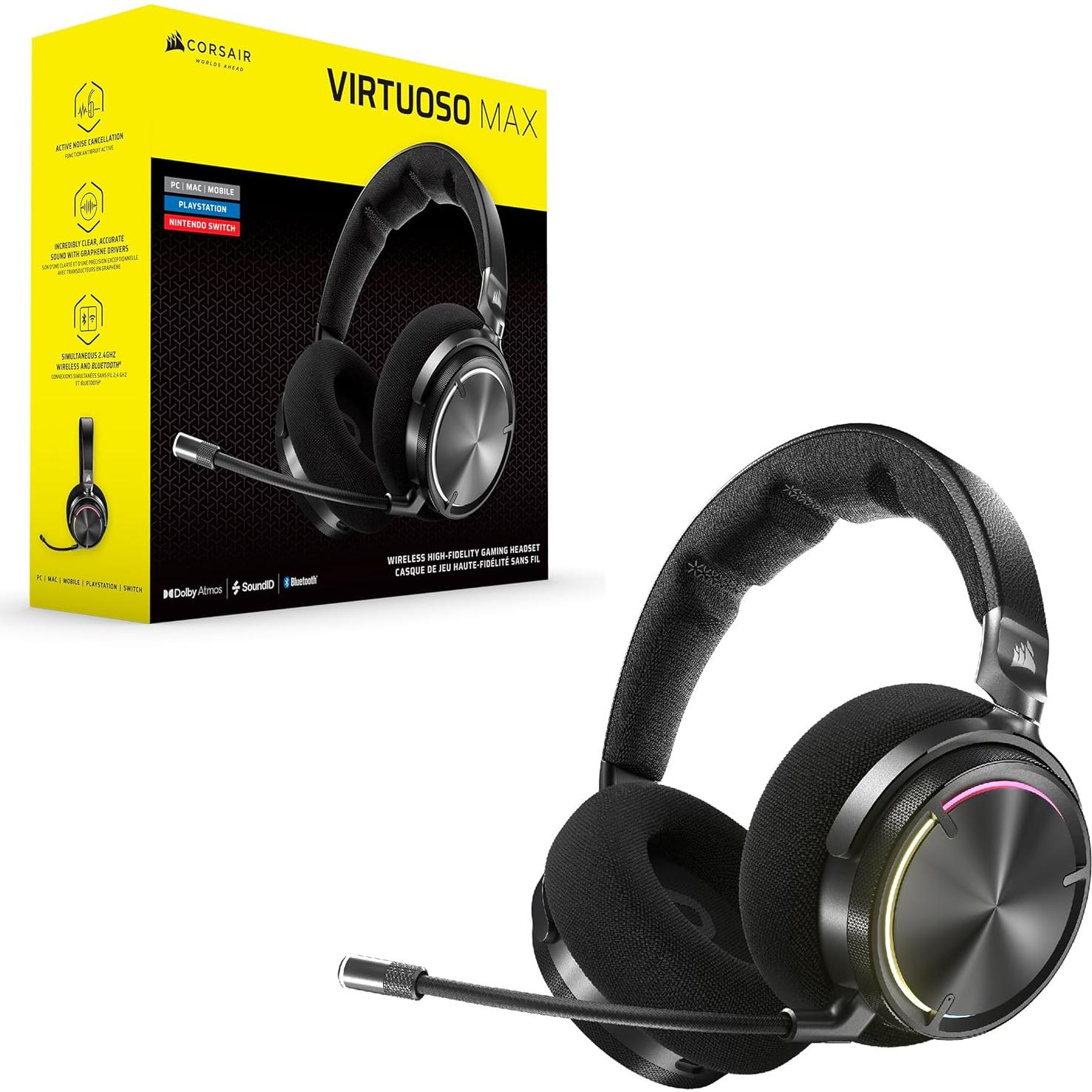 Auriculares Gaming Inalámbricos Corsair Virtuoso MAX 50mm