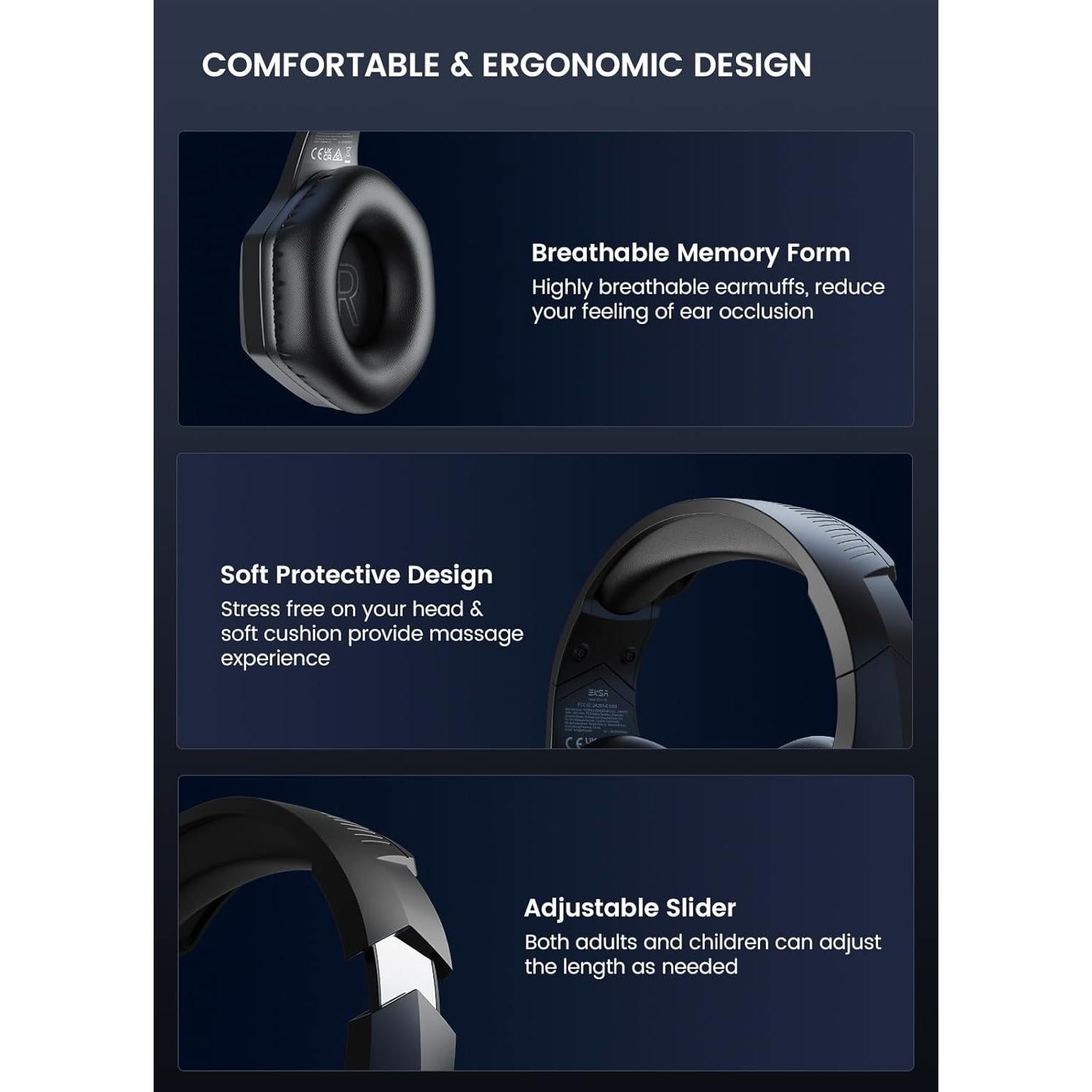 Auriculares Gaming Inalámbricos EKSA E1000WT 7.1 RGB