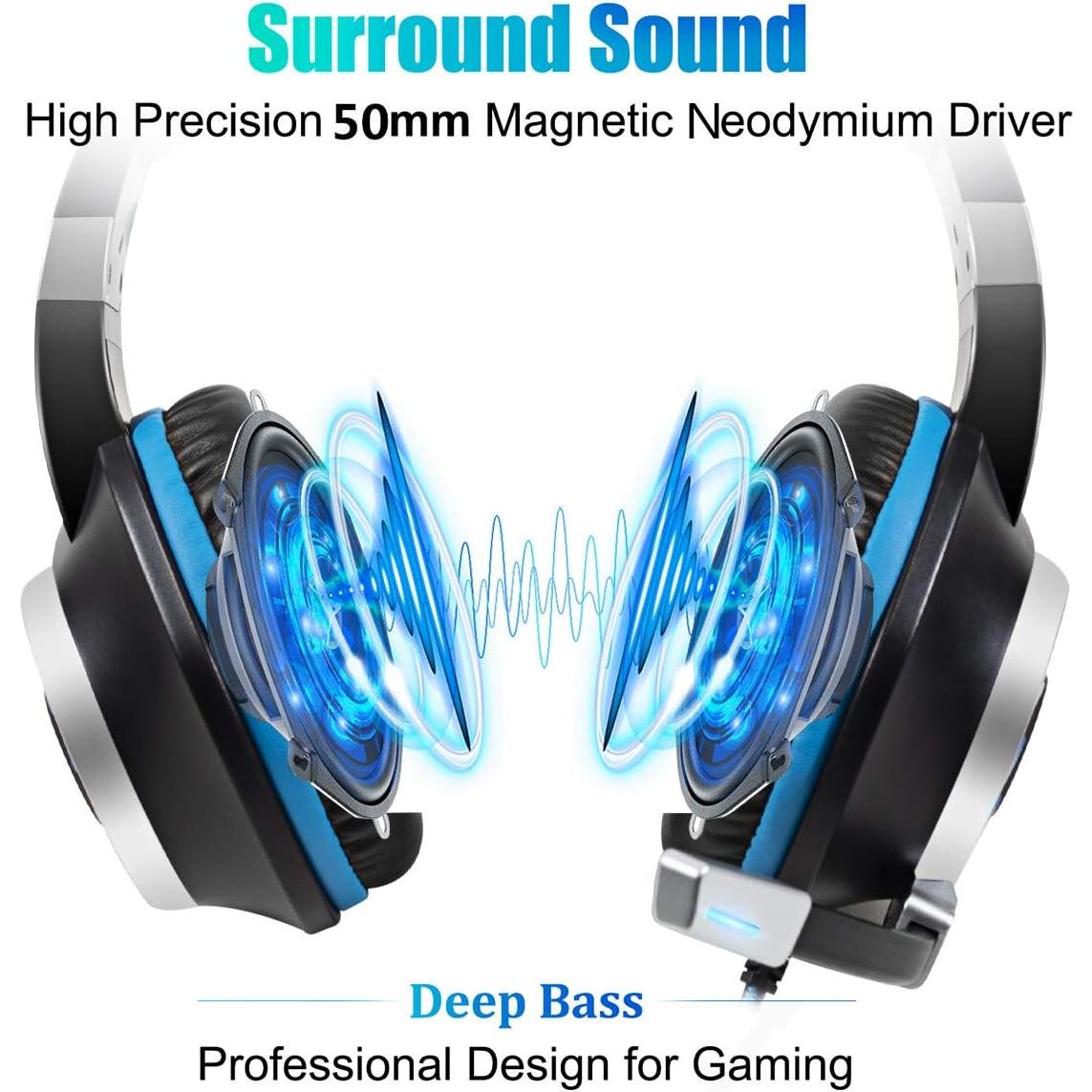 Auriculares Gaming Red Horse BUTFULAKE 3.5mm Azul