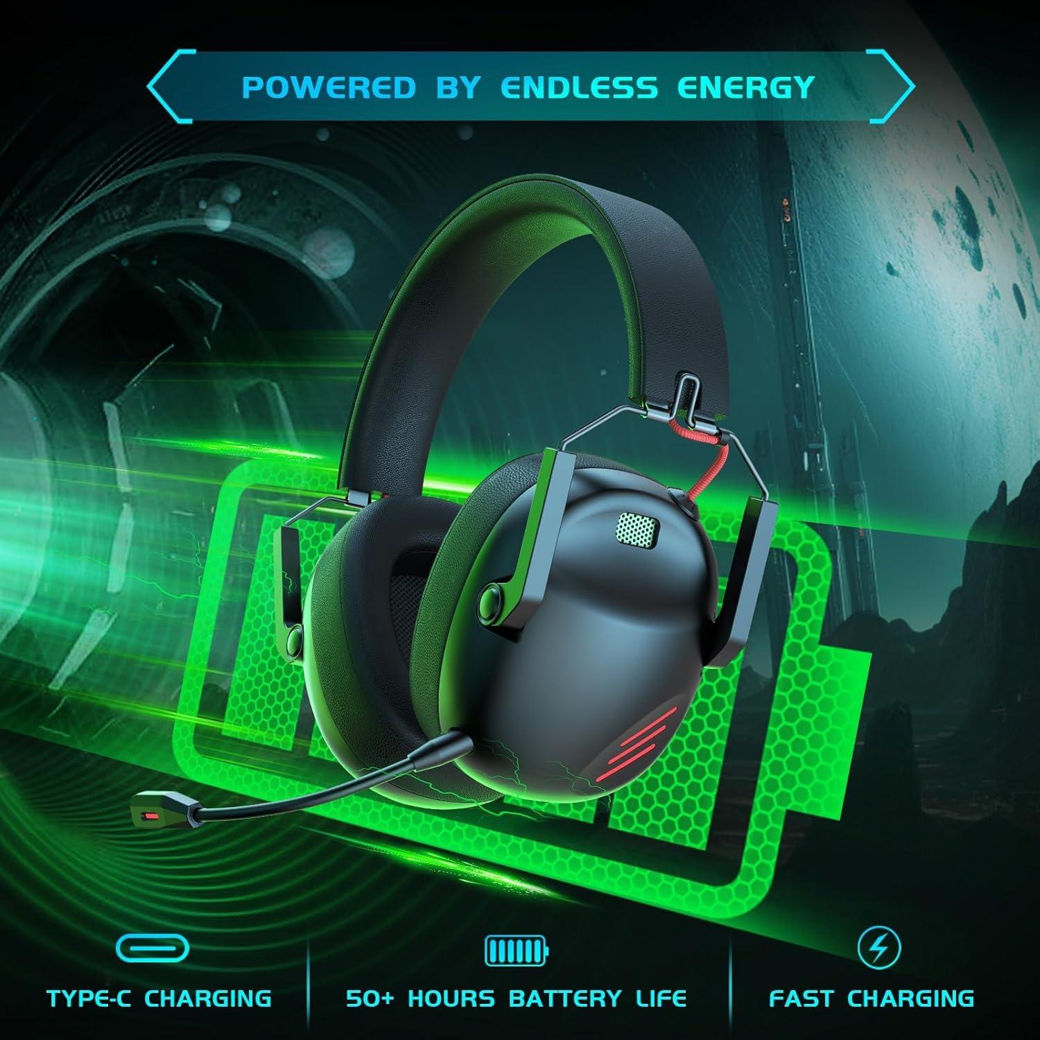 Auriculares Gaming Inalámbricos KAPEYDESI Capitán 600 - Negro