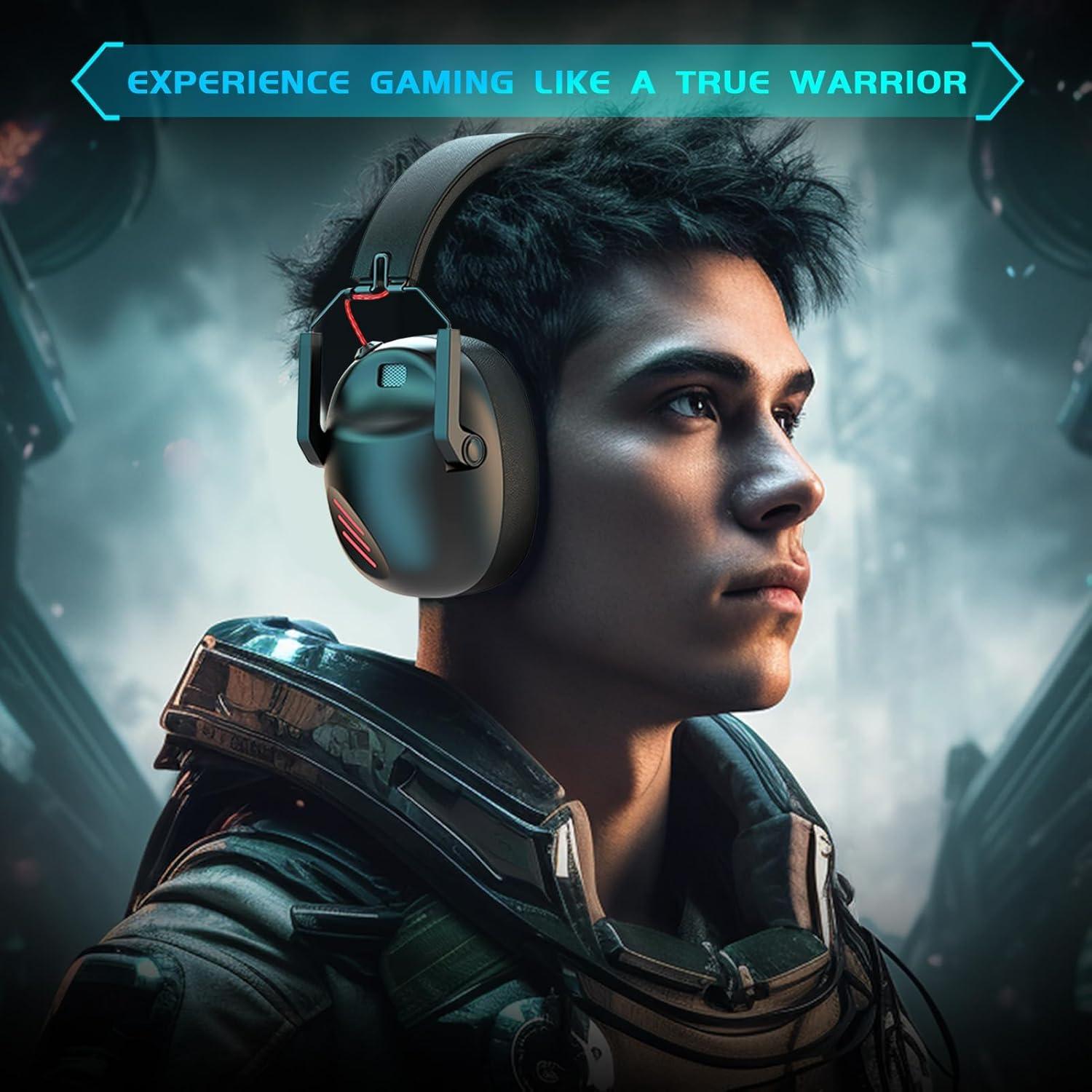 Auriculares Gaming Inalámbricos KAPEYDESI Capitán 600 - Negro