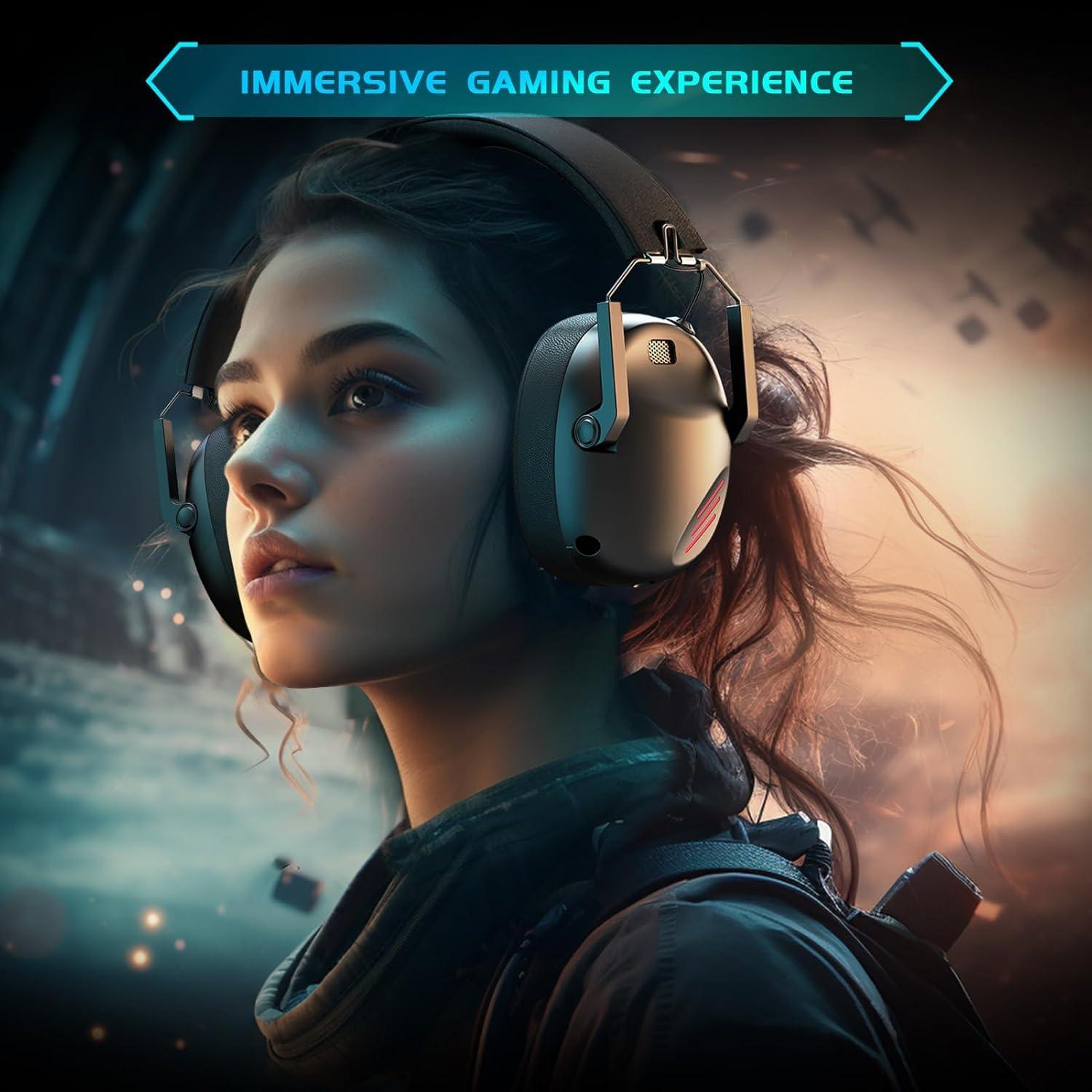 Auriculares Gaming Inalámbricos KAPEYDESI Capitán 600 - Negro
