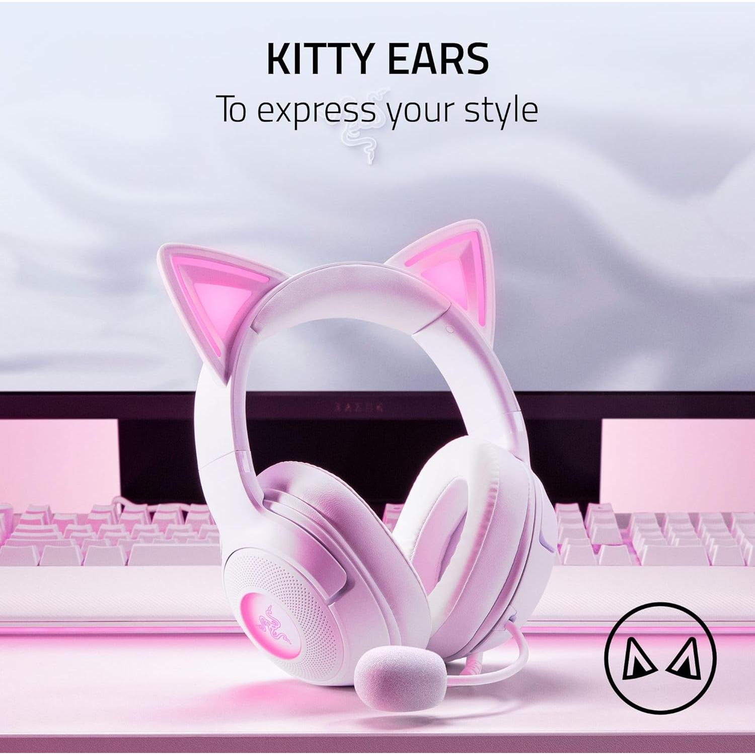 Auriculares Razer Kraken Kitty V2 USB Blanco - Sonido 7.1